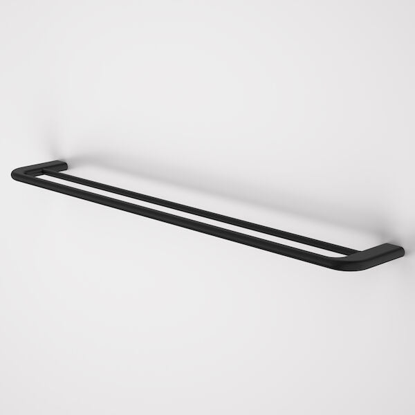 caroma-contura-double-towel-rail-matte-black