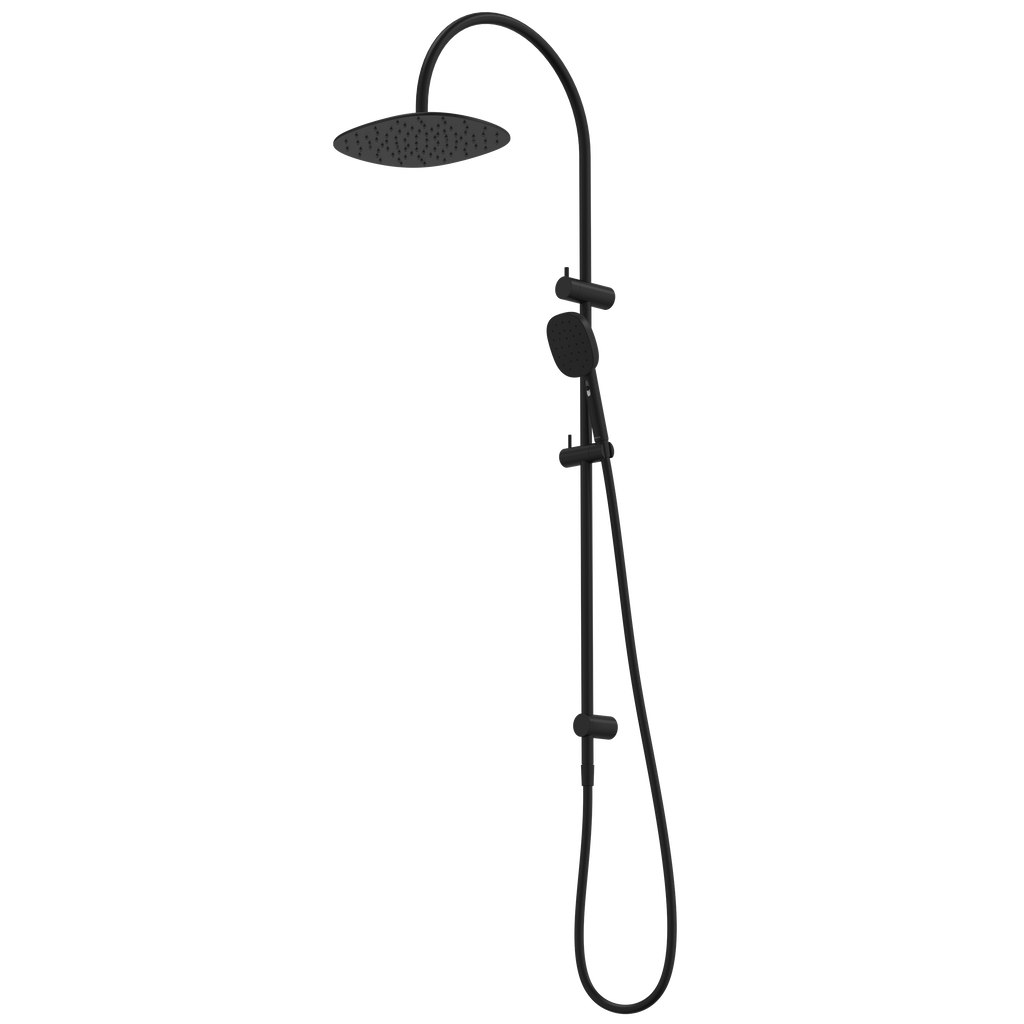 caroma-contura-rail-shower-with-overhead-matte-black