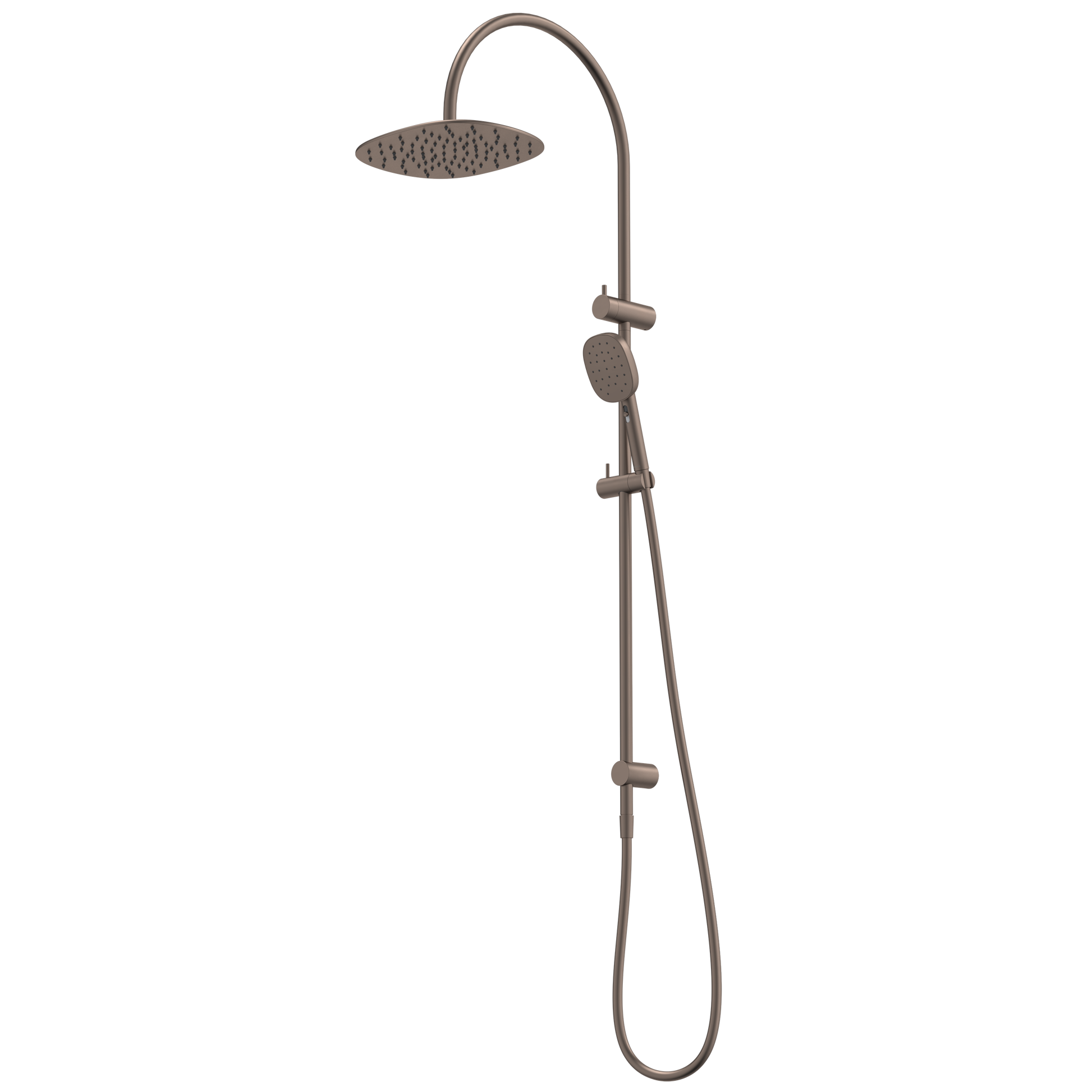 caroma-contura-rail-shower-with-overhead-brushed-bronze