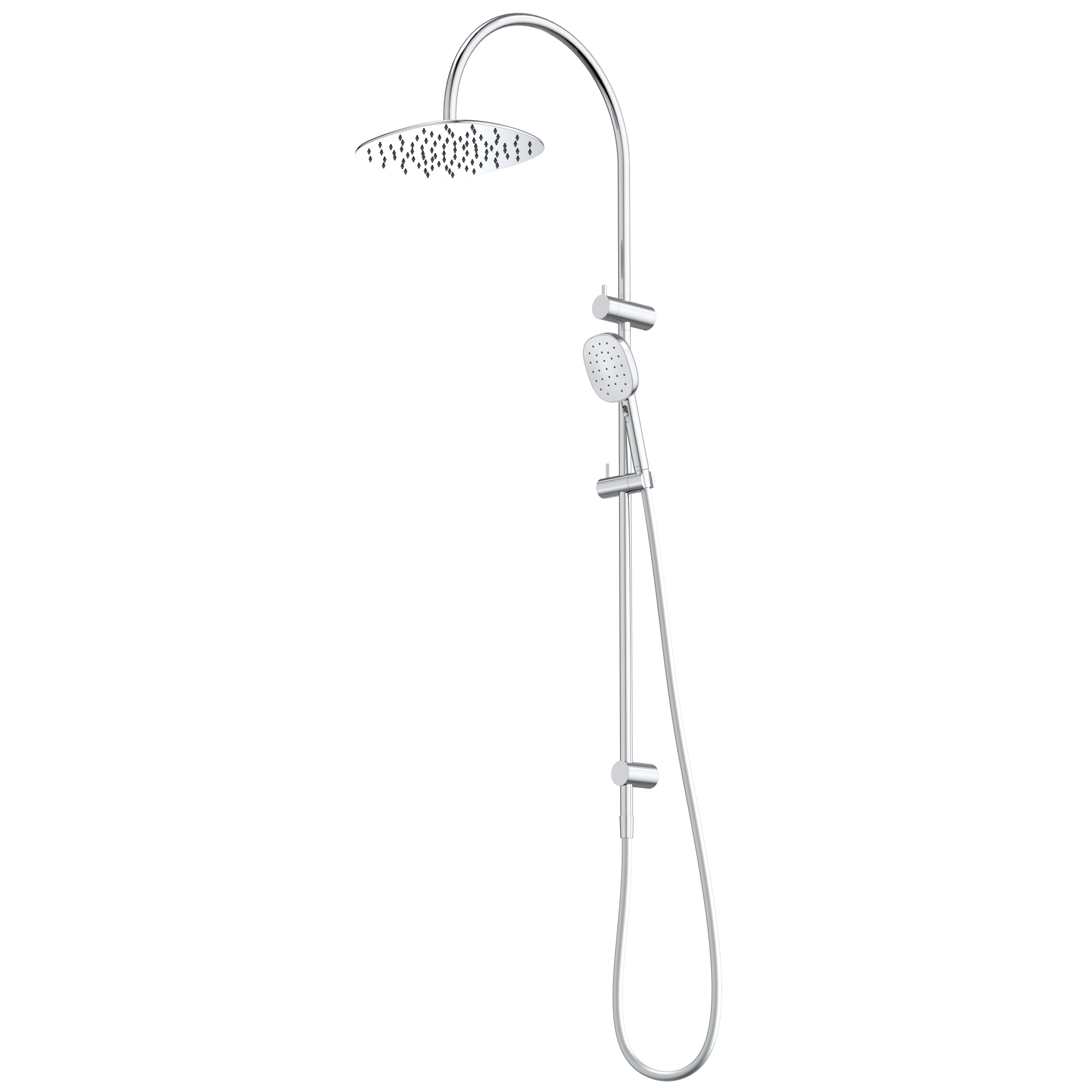 caroma-contura-rail-with-overhead-chrome