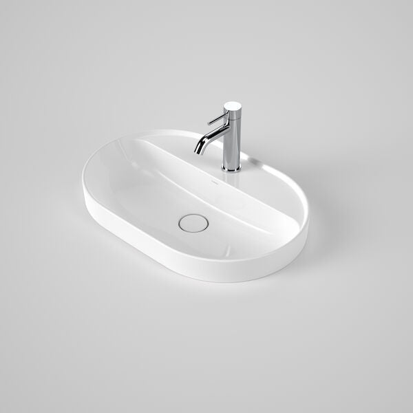Caroma Liano II 600mm Pill Inset Basin with Tap Landing
