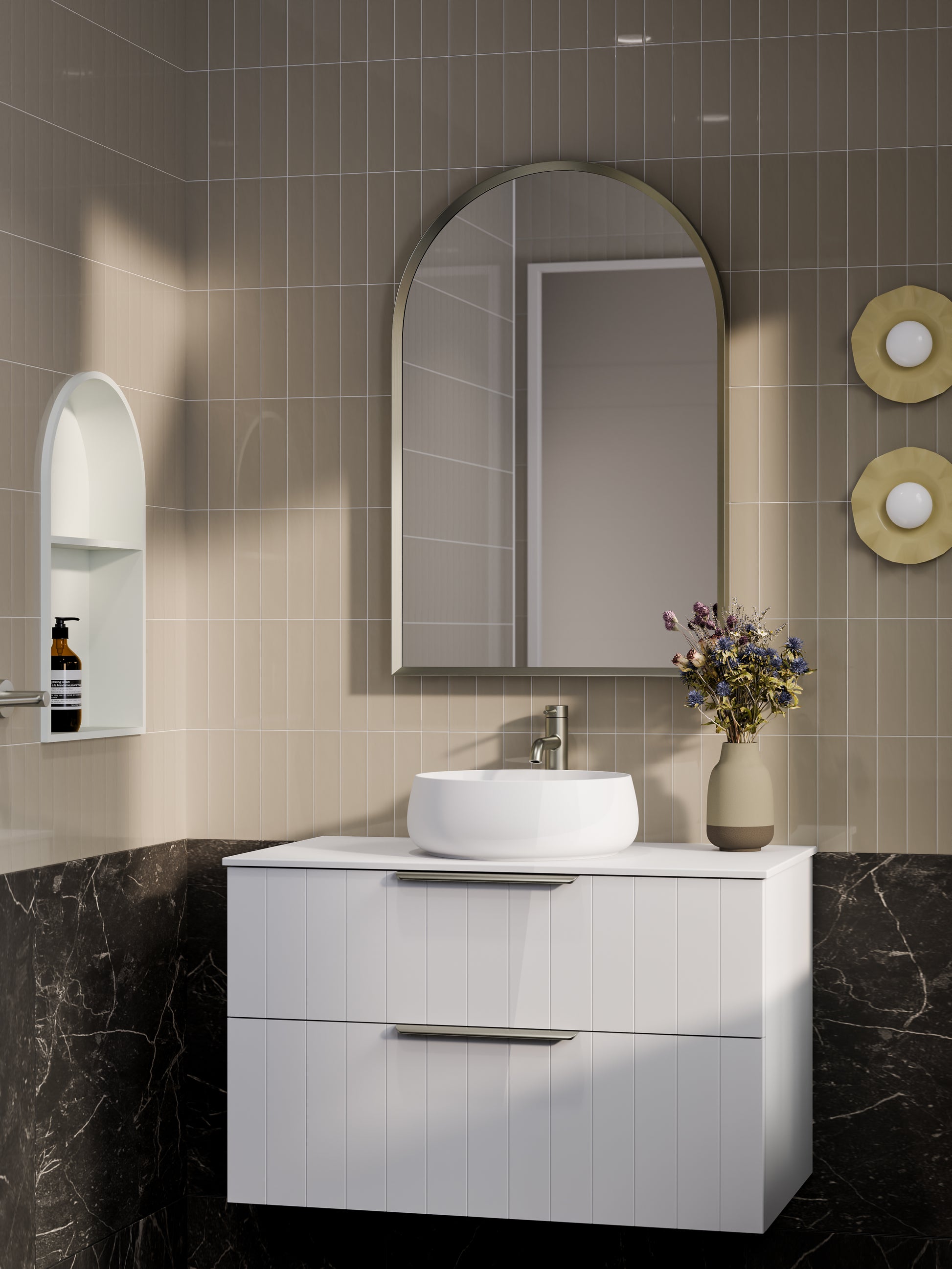 lineare-900-coastal-2-drawer-vanity-matte-white