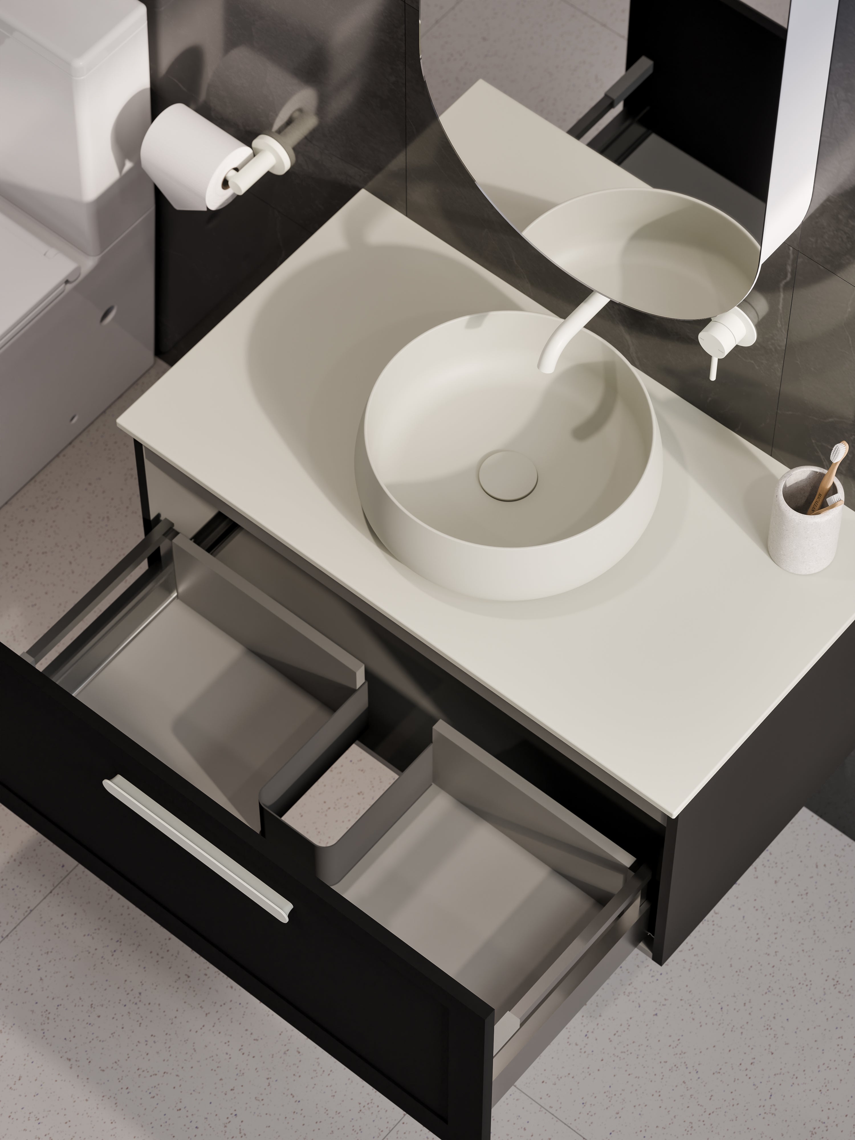 lineare-900-loft-single-drawer-vanity-matte-black