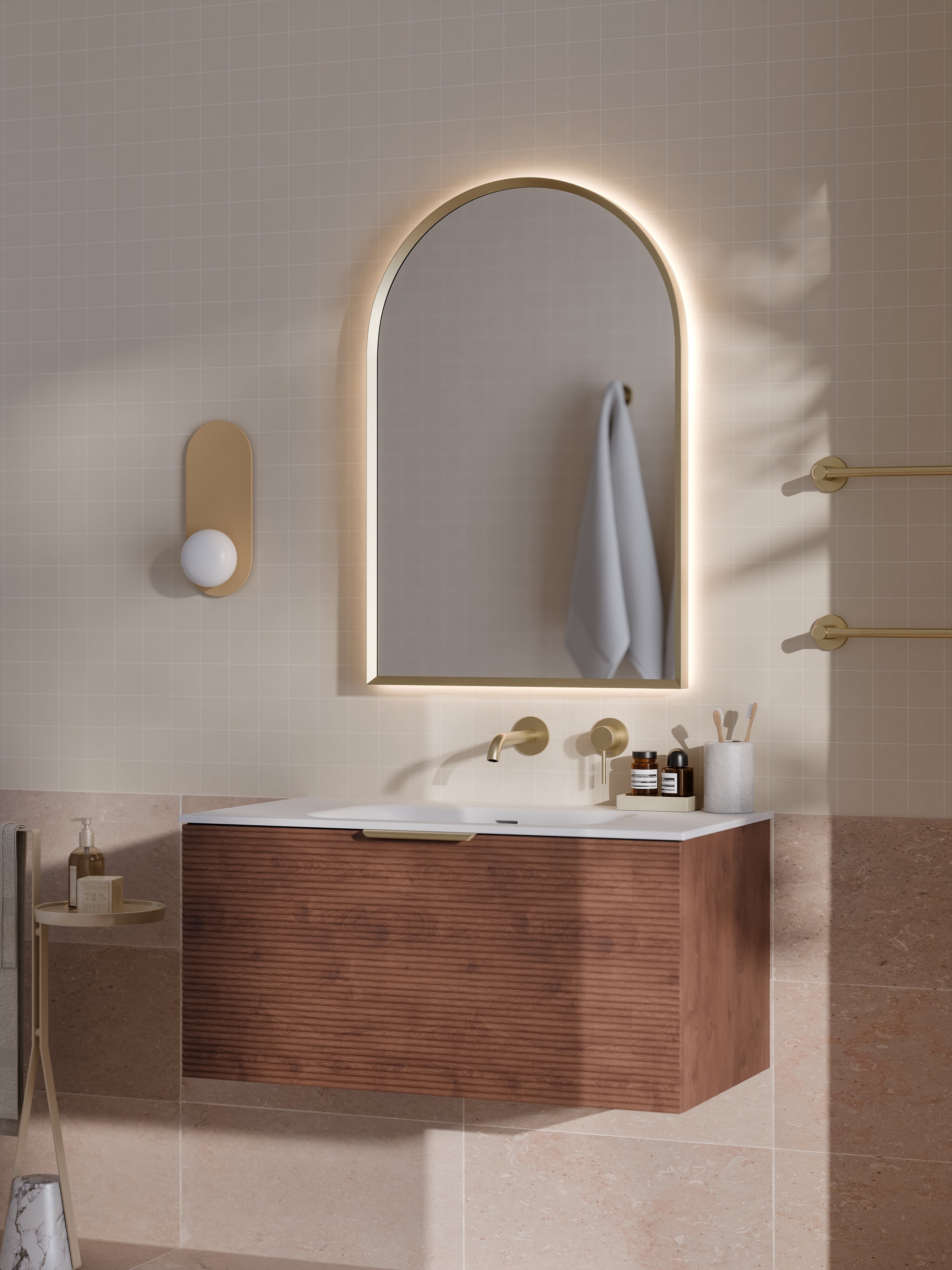 Lineare 900 Vanity | 1 Drawer | Inset Basin