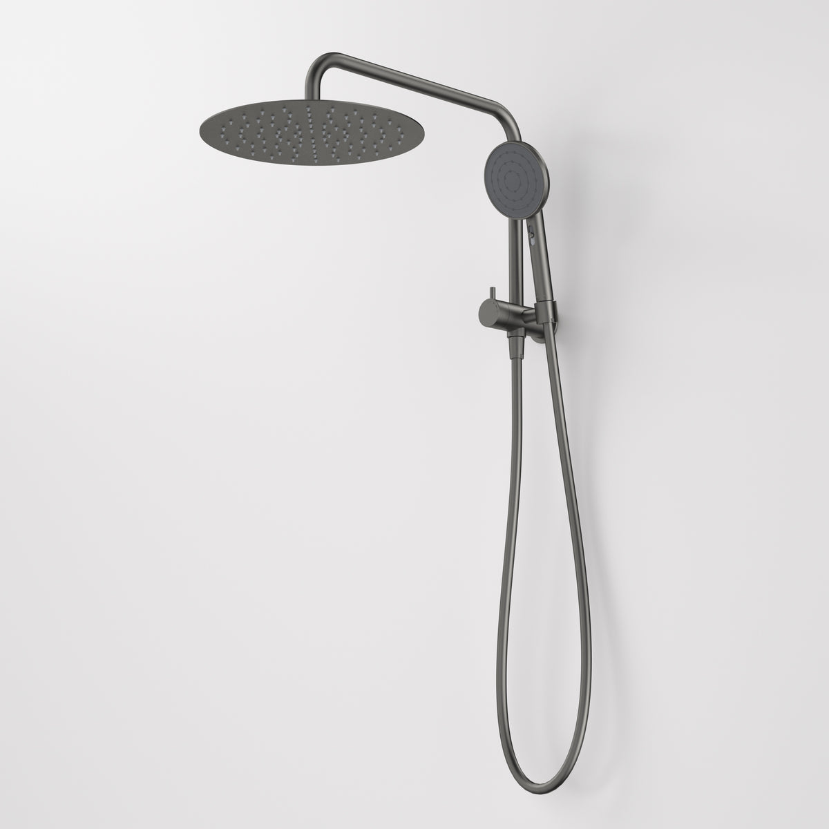 Caroma Urbane II Compact Twin Shower Gunmetal