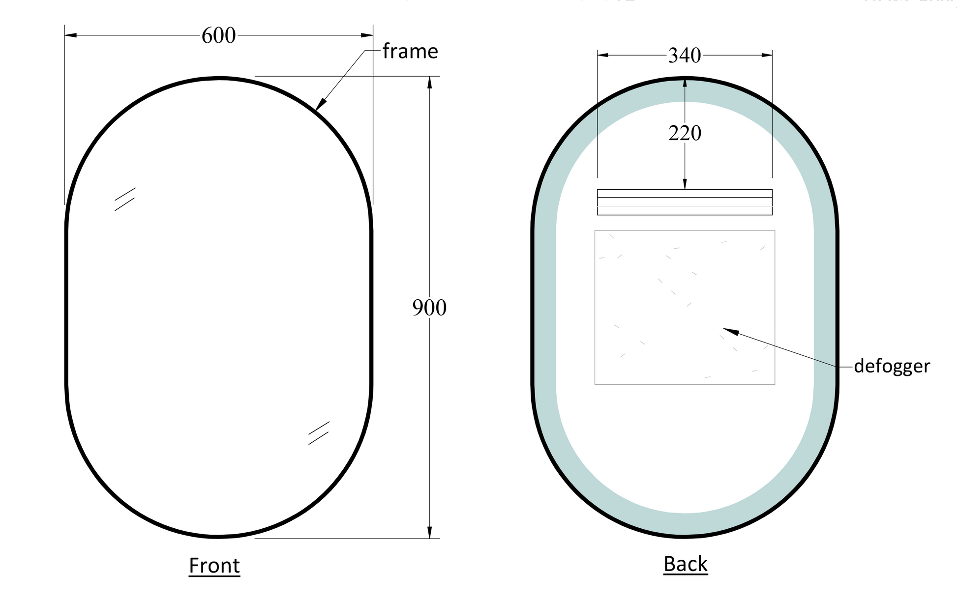 Aspect-Oval-Framed-Mirror-600-900-Dimensions-Specifications