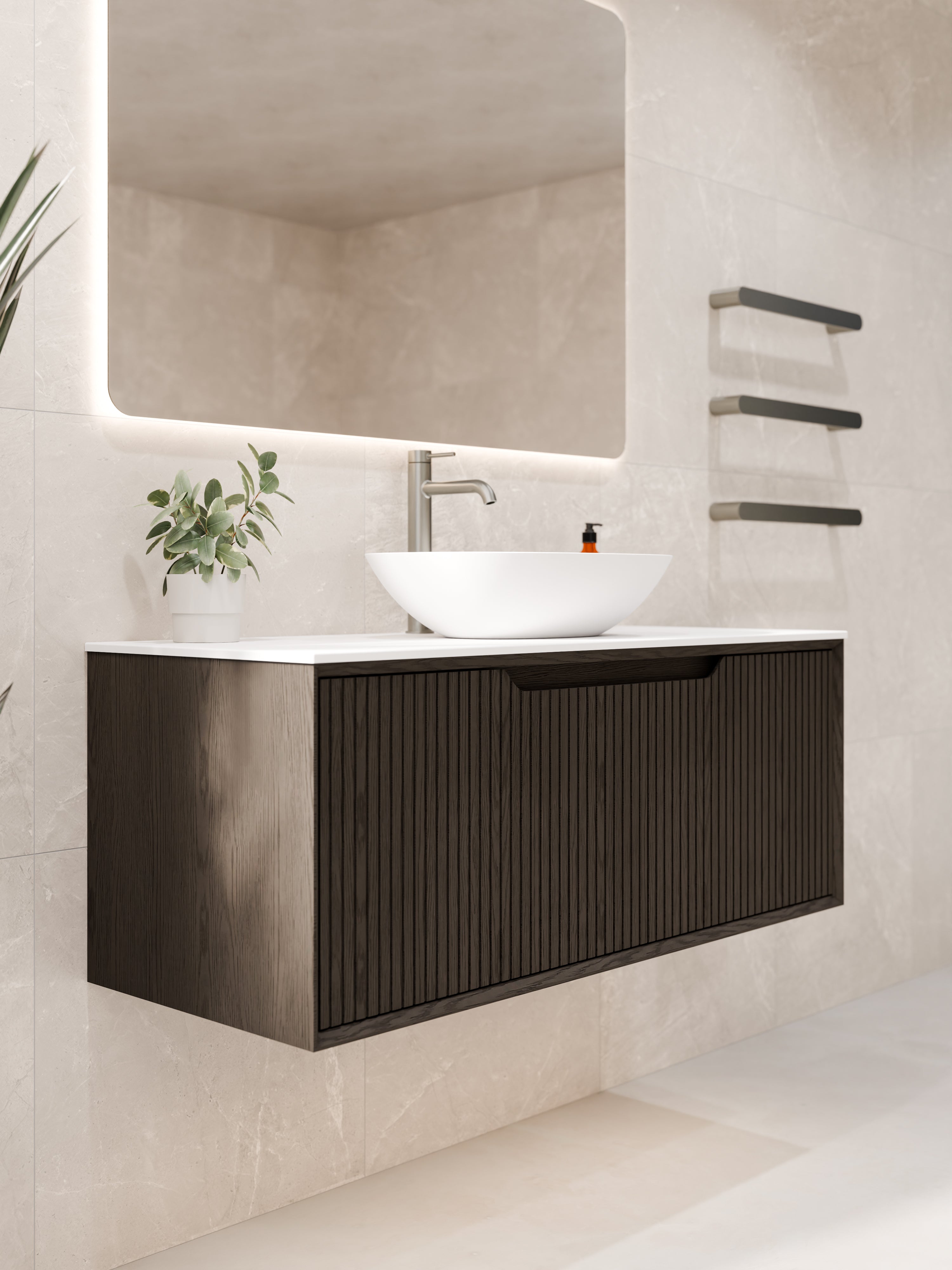 Code Aria 900 Vanity | Slab Top