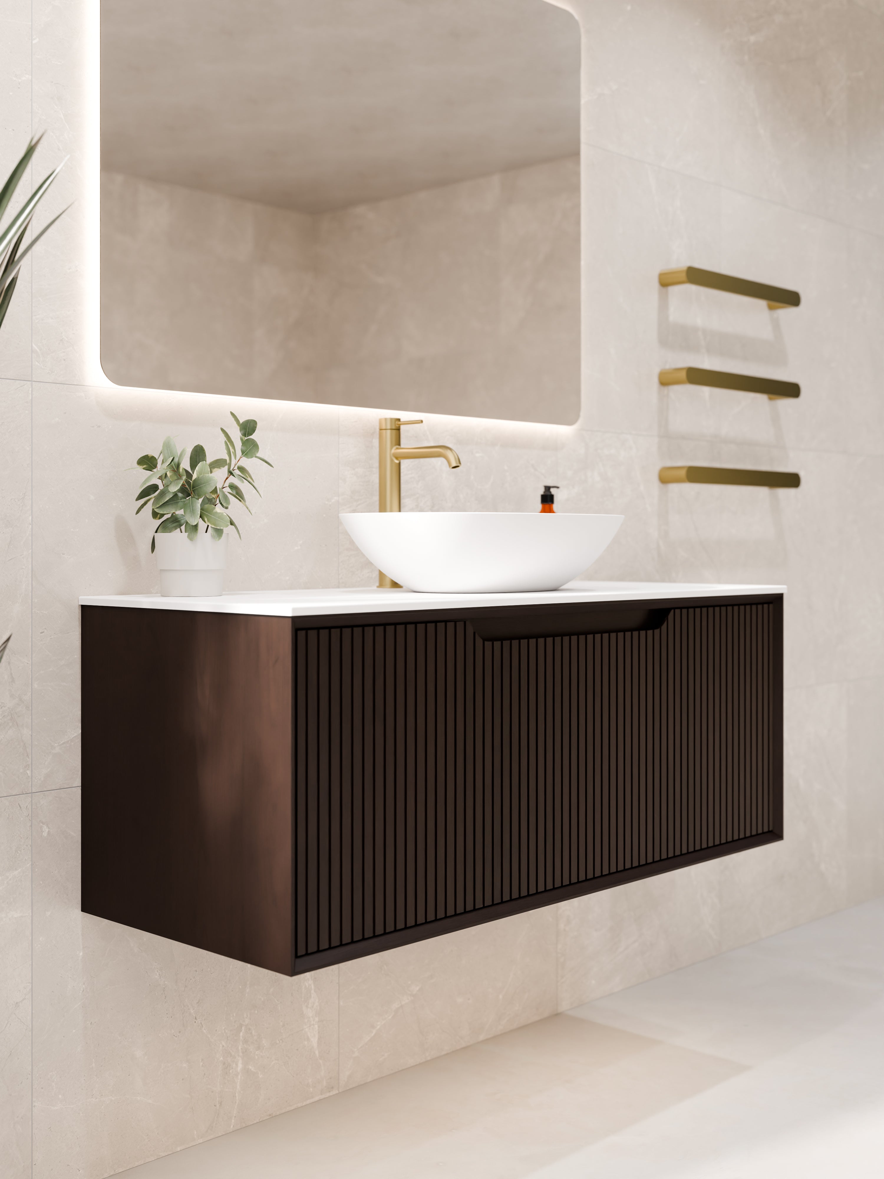 Code Aria 900 Vanity | Slab Top