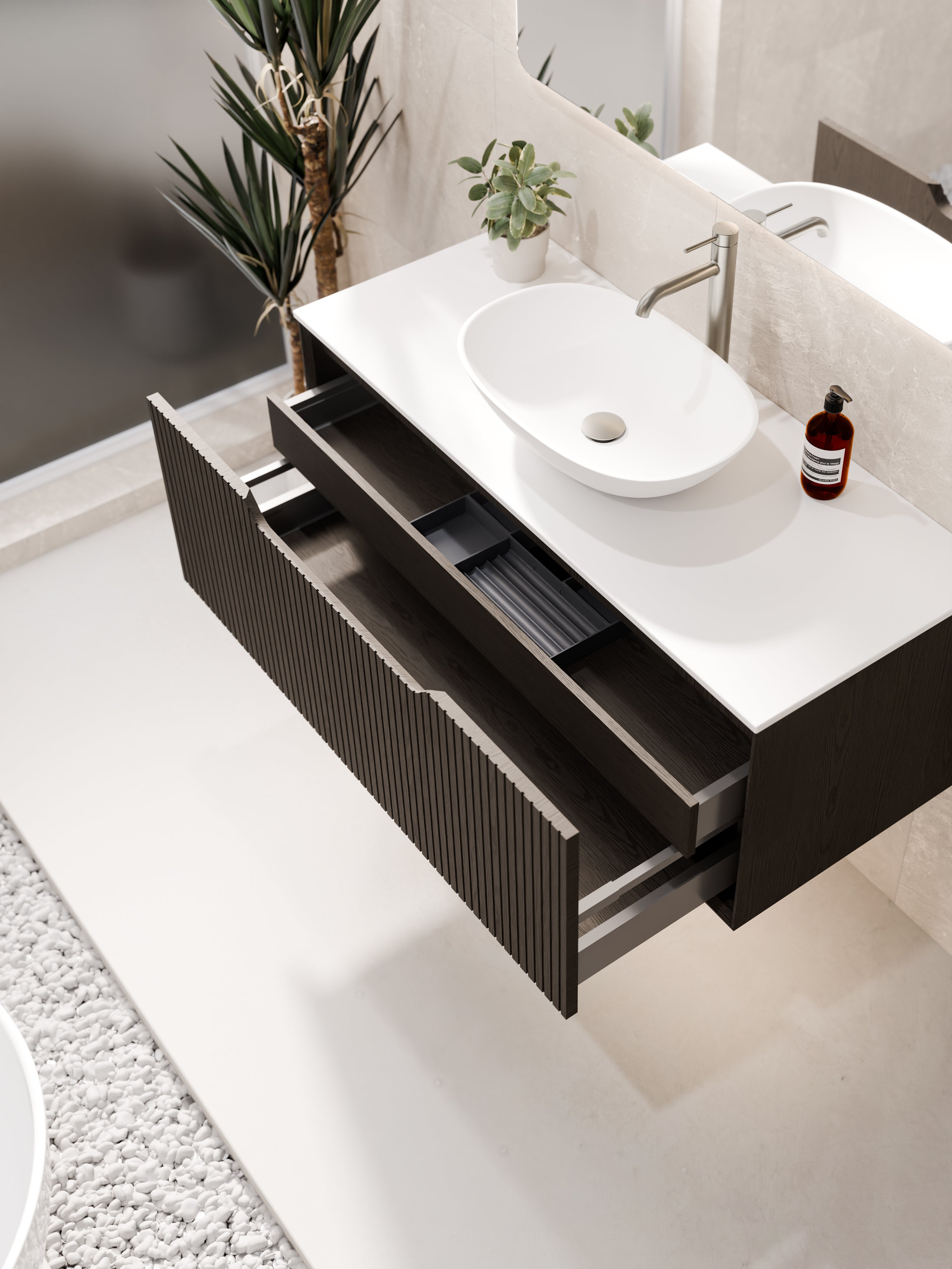 Code Aria 900 Vanity | Slab Top