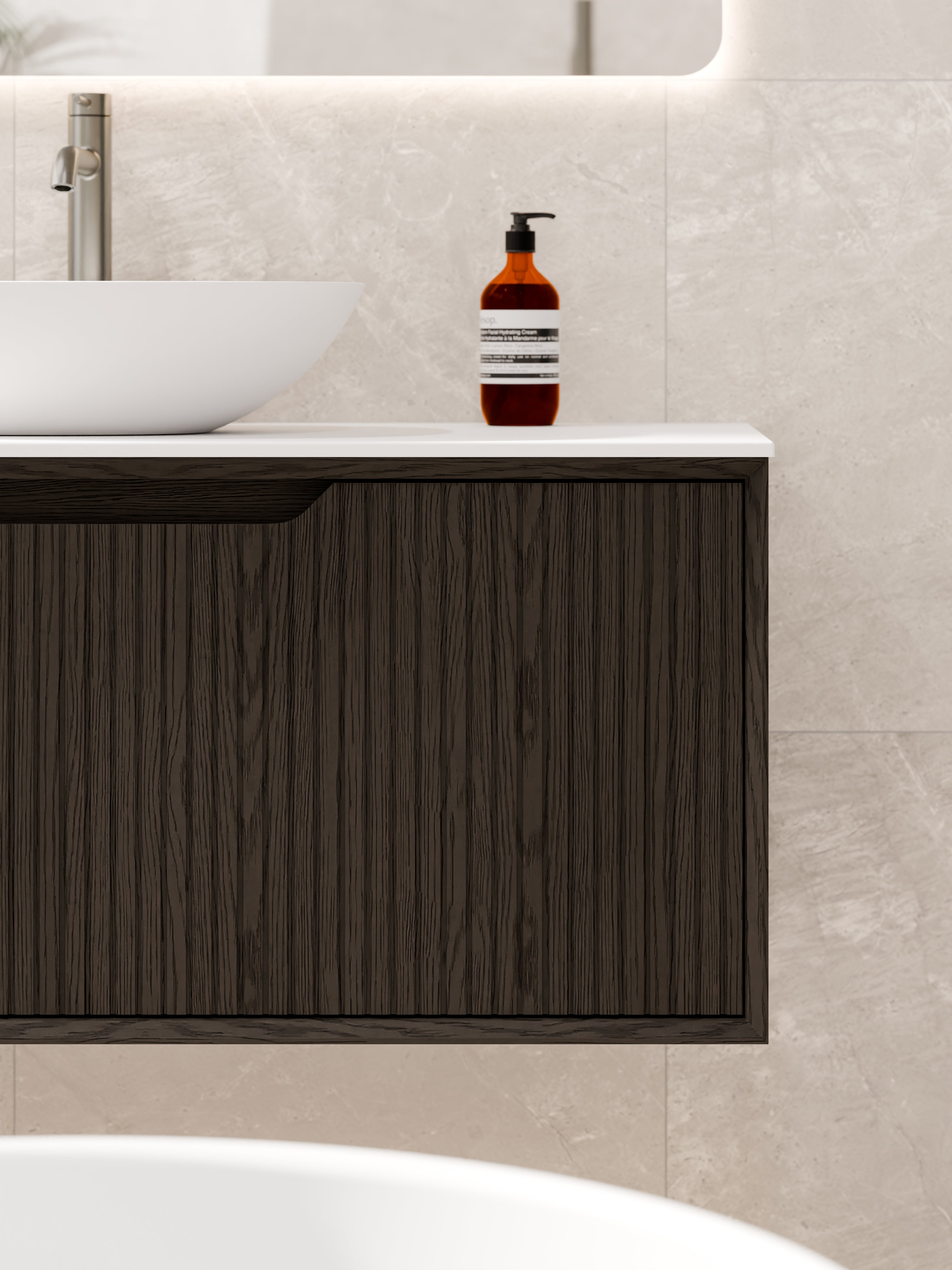 Aria 1800 Vanity | Slab Top