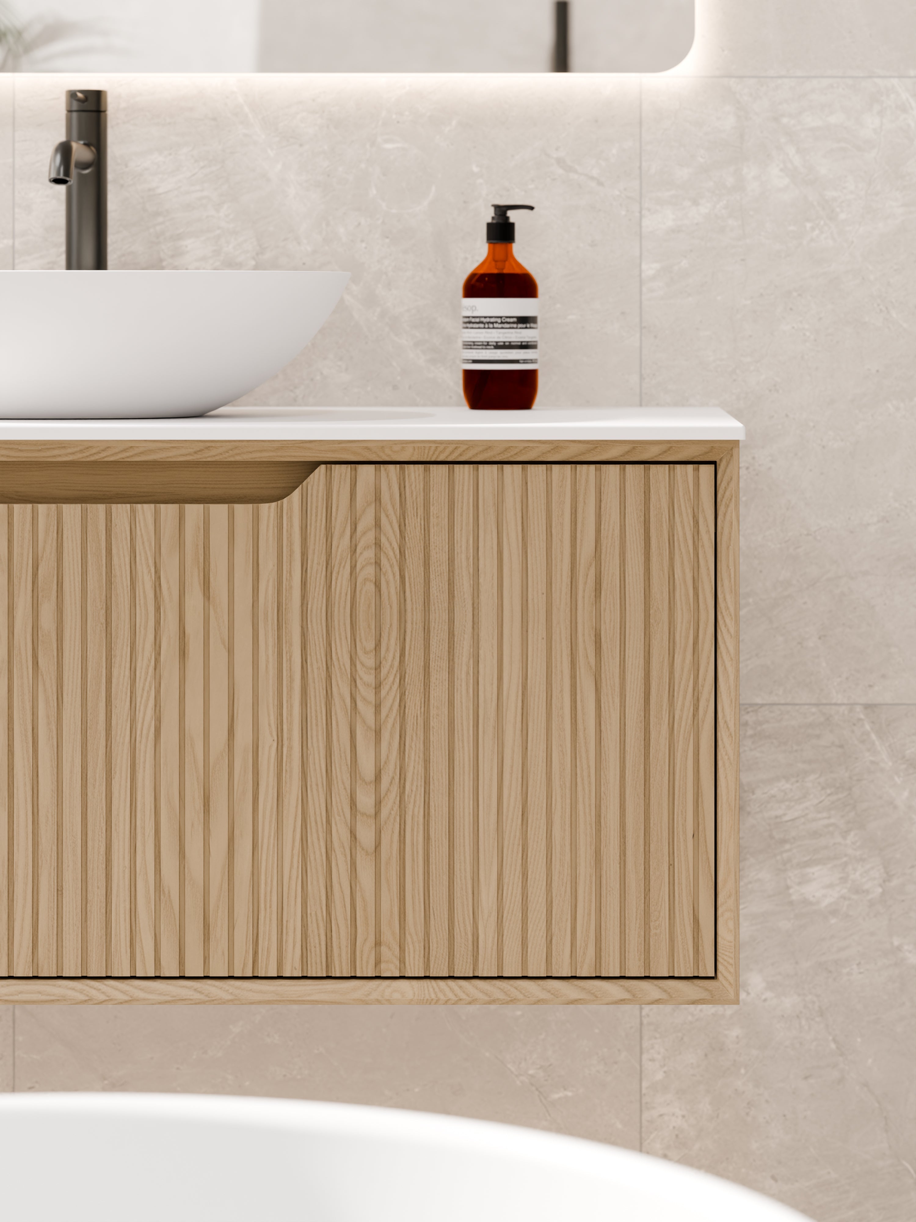Aria 1800 Vanity | Slab Top