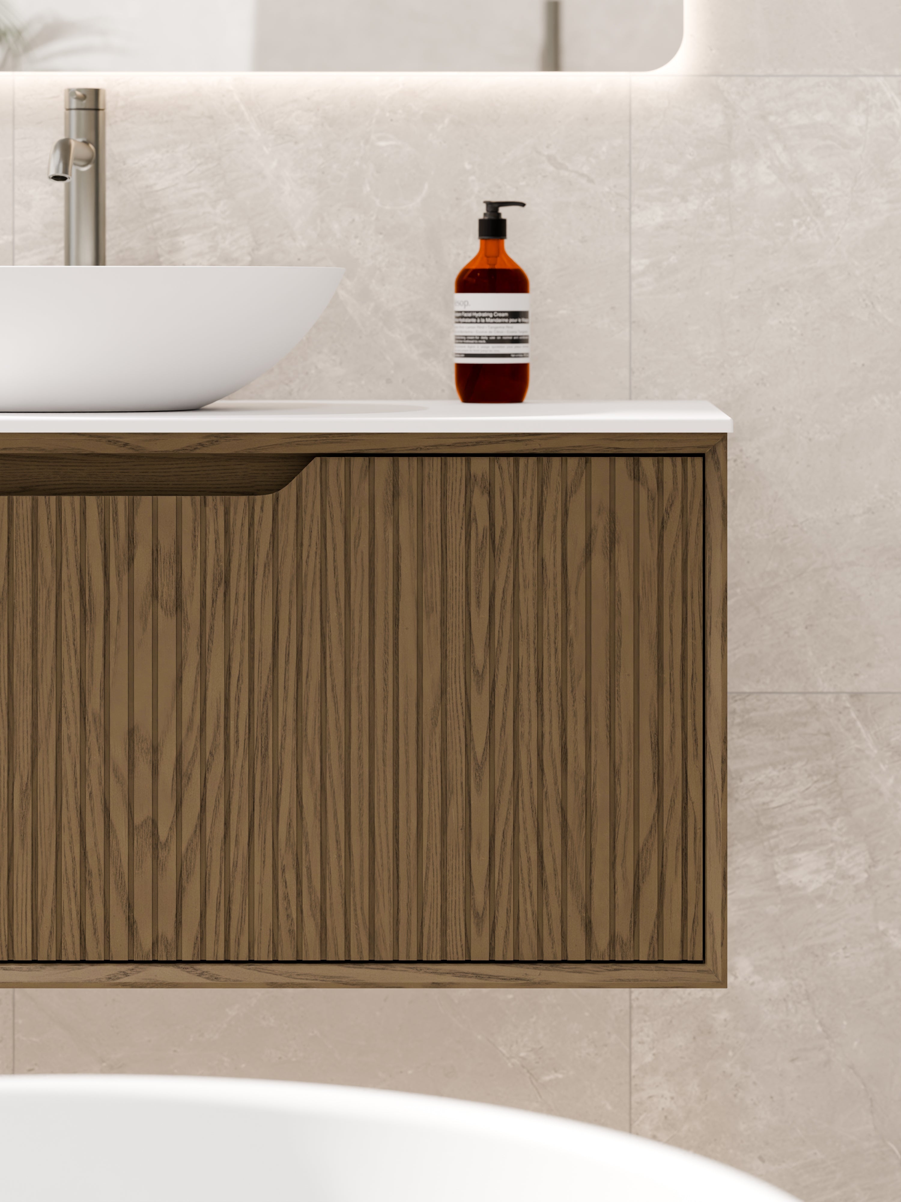 Code Aria 900 Vanity | Slab Top