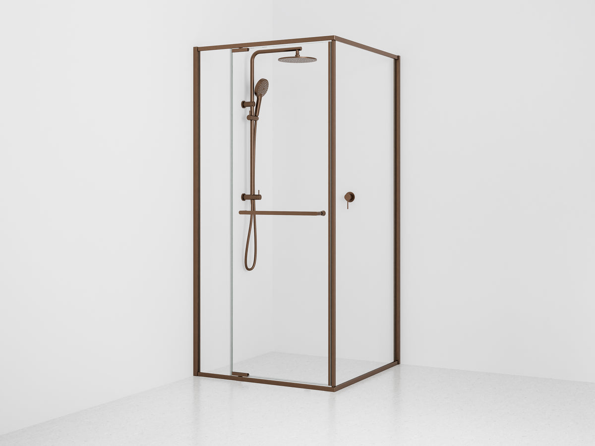 Aspen 1000x1000 Framed Shower Screen Enclosure | Pivot Door Only