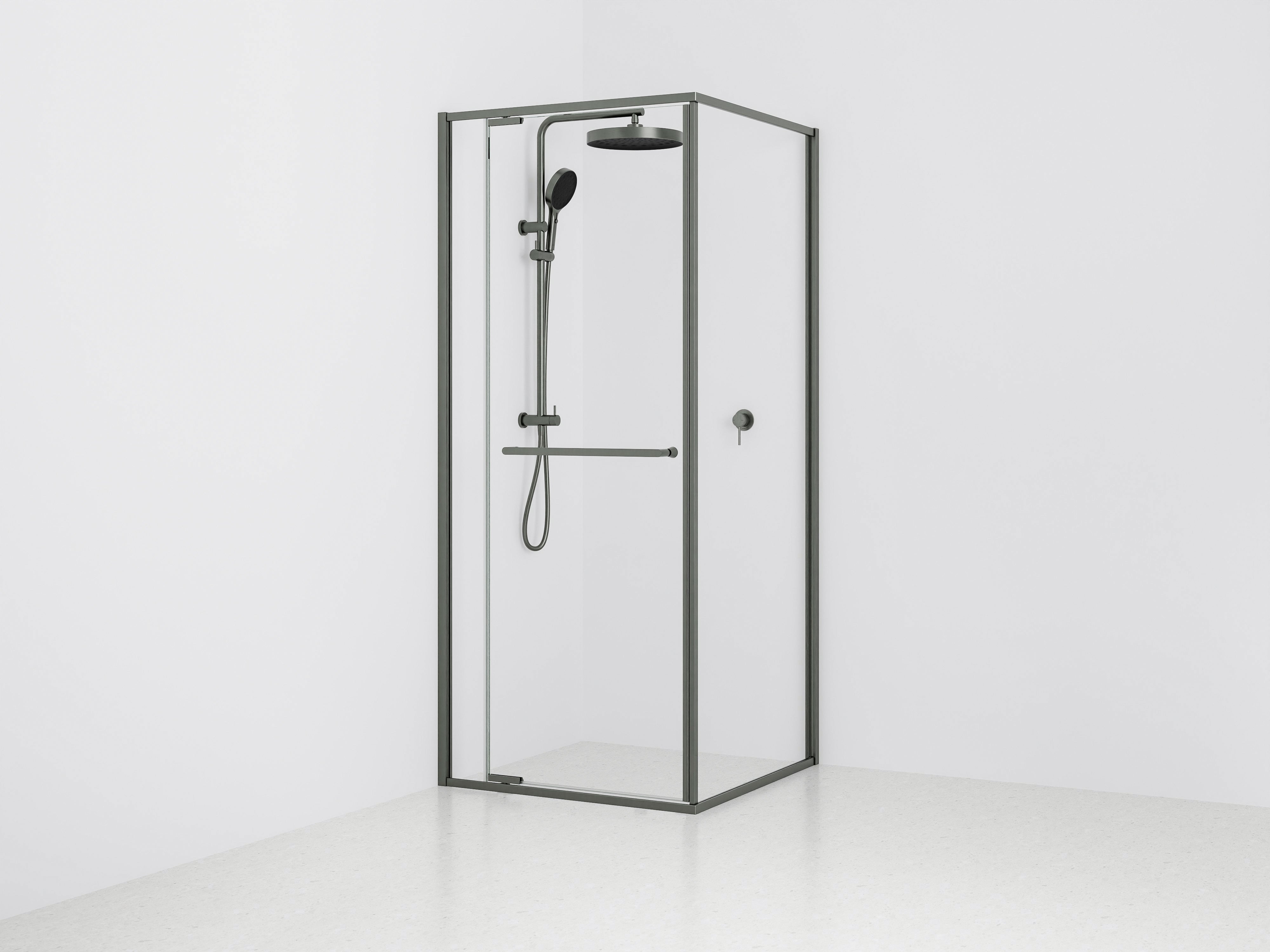 Aspen 2 Sided Framed Shower Screen Enclosure | Pivot Door Only