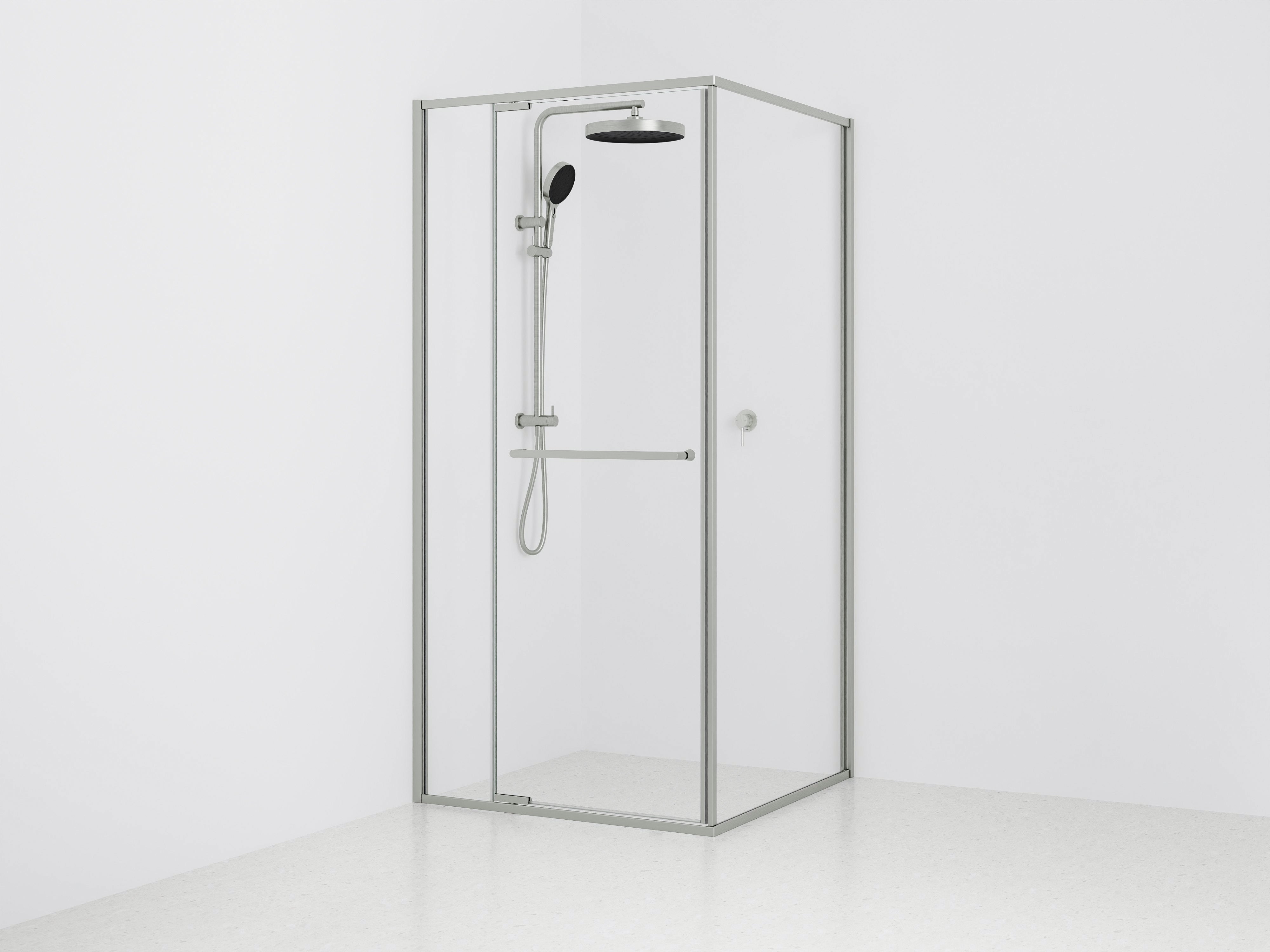 Aspen 2 Sided Framed Shower Screen Enclosure | Pivot Door Only