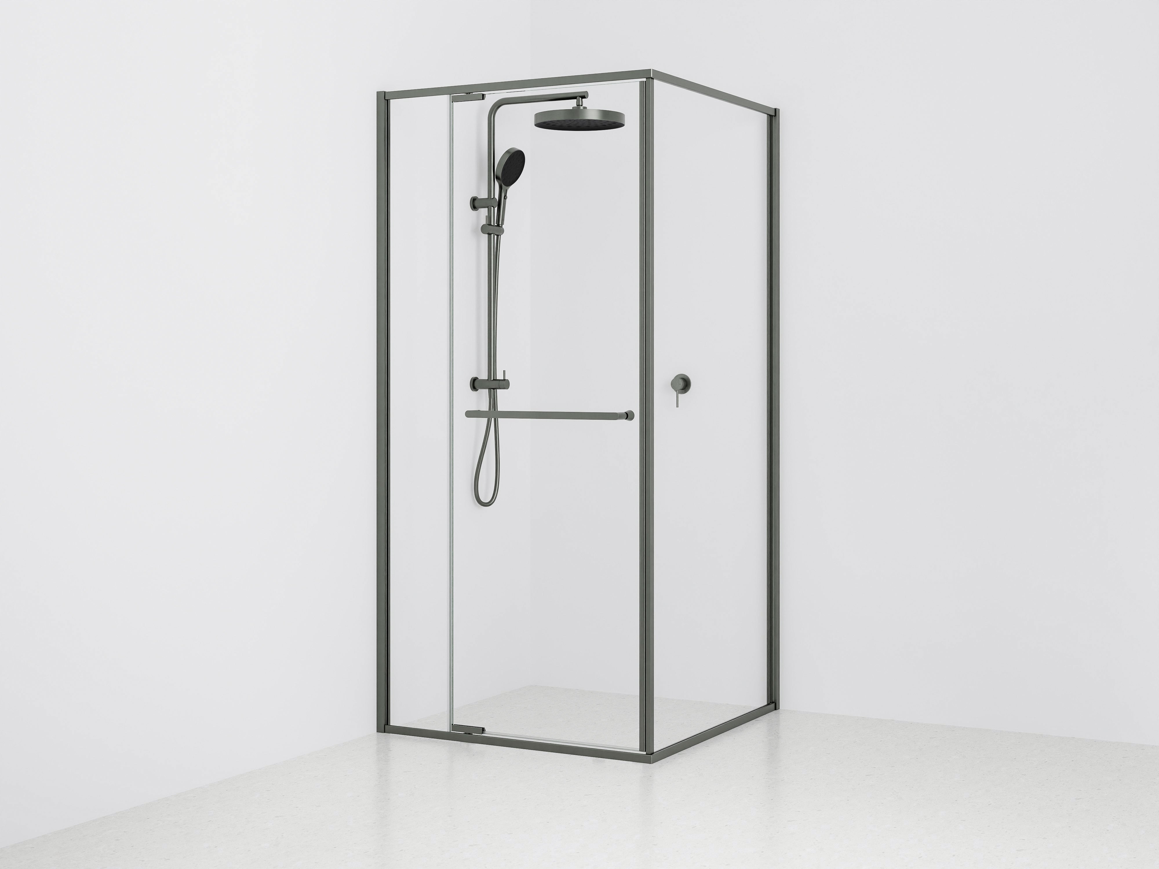 Aspen 2 Sided Framed Shower Screen Enclosure | Pivot Door Only