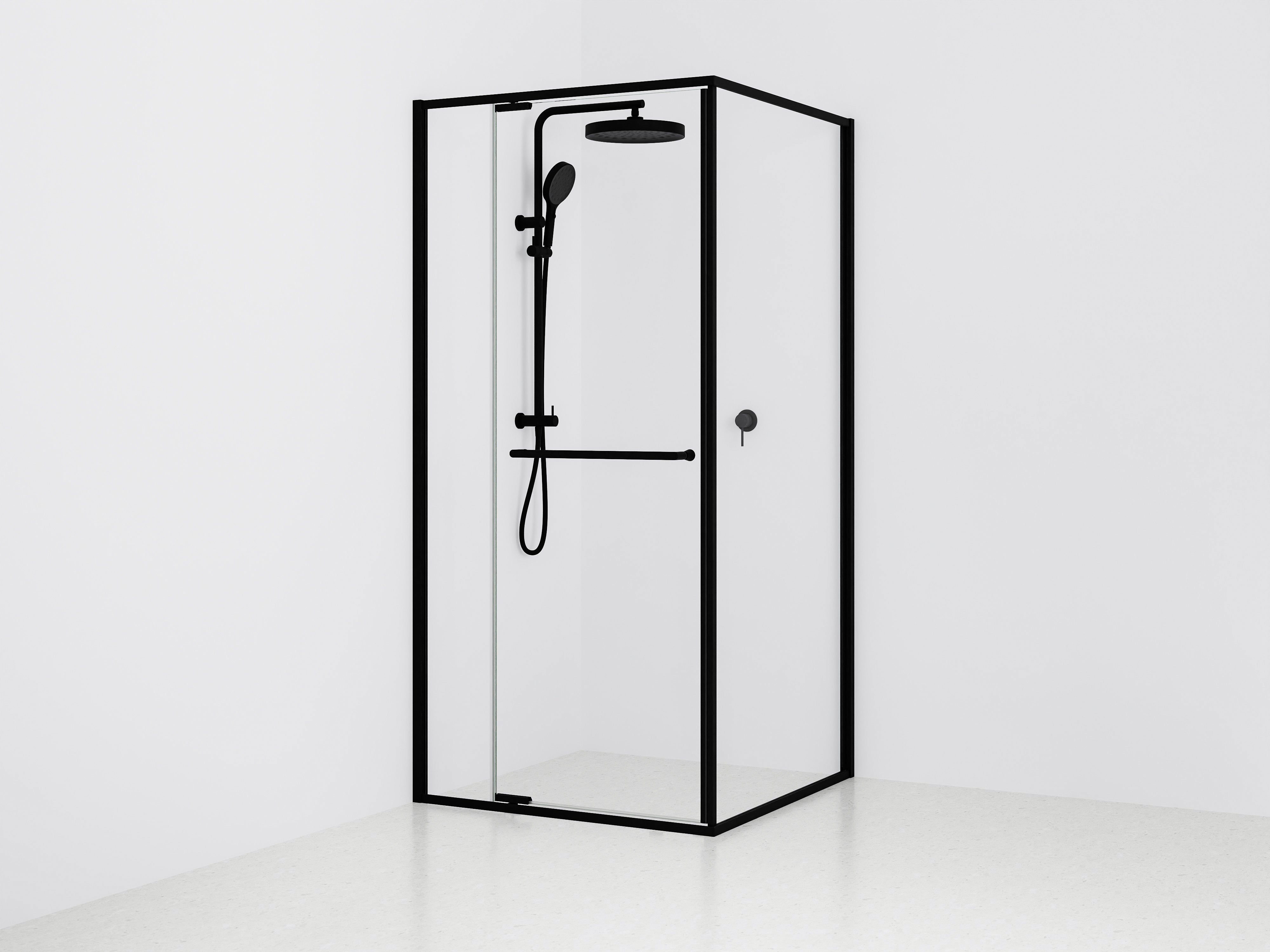 Aspen 2 Sided Framed Shower Screen Enclosure | Pivot Door Only
