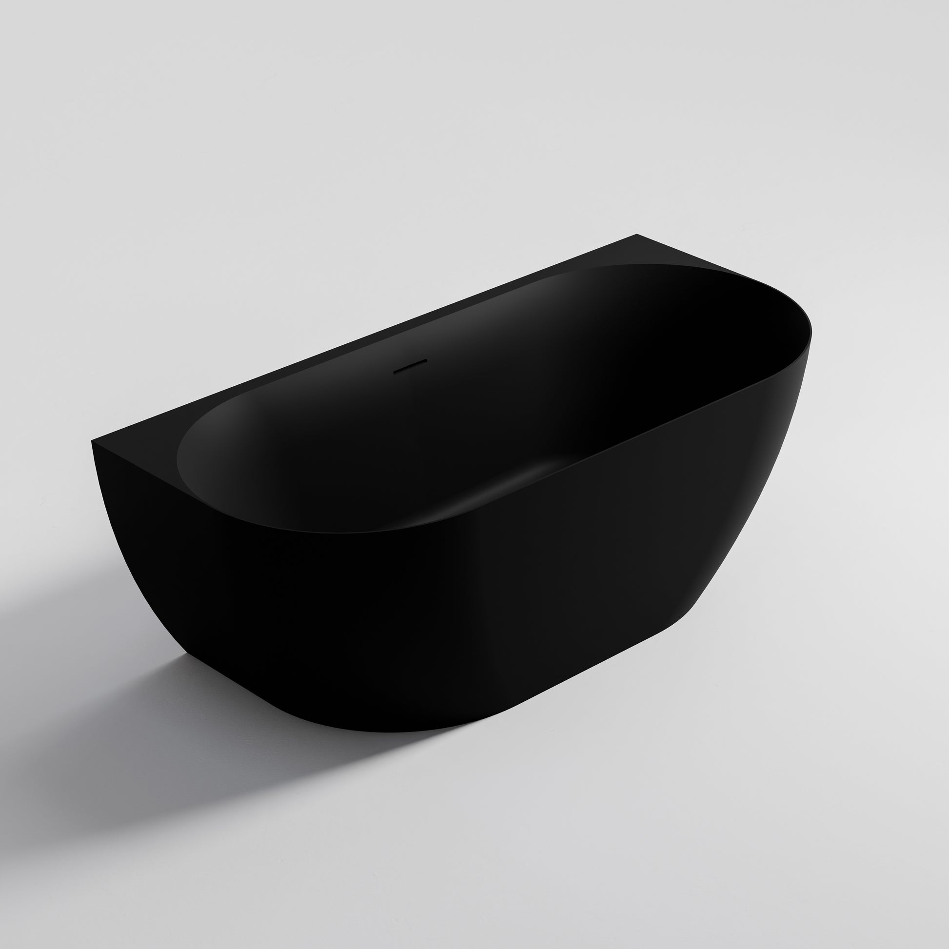 code-arc-1600-back-to-wall-acrylic-bath-matte-black