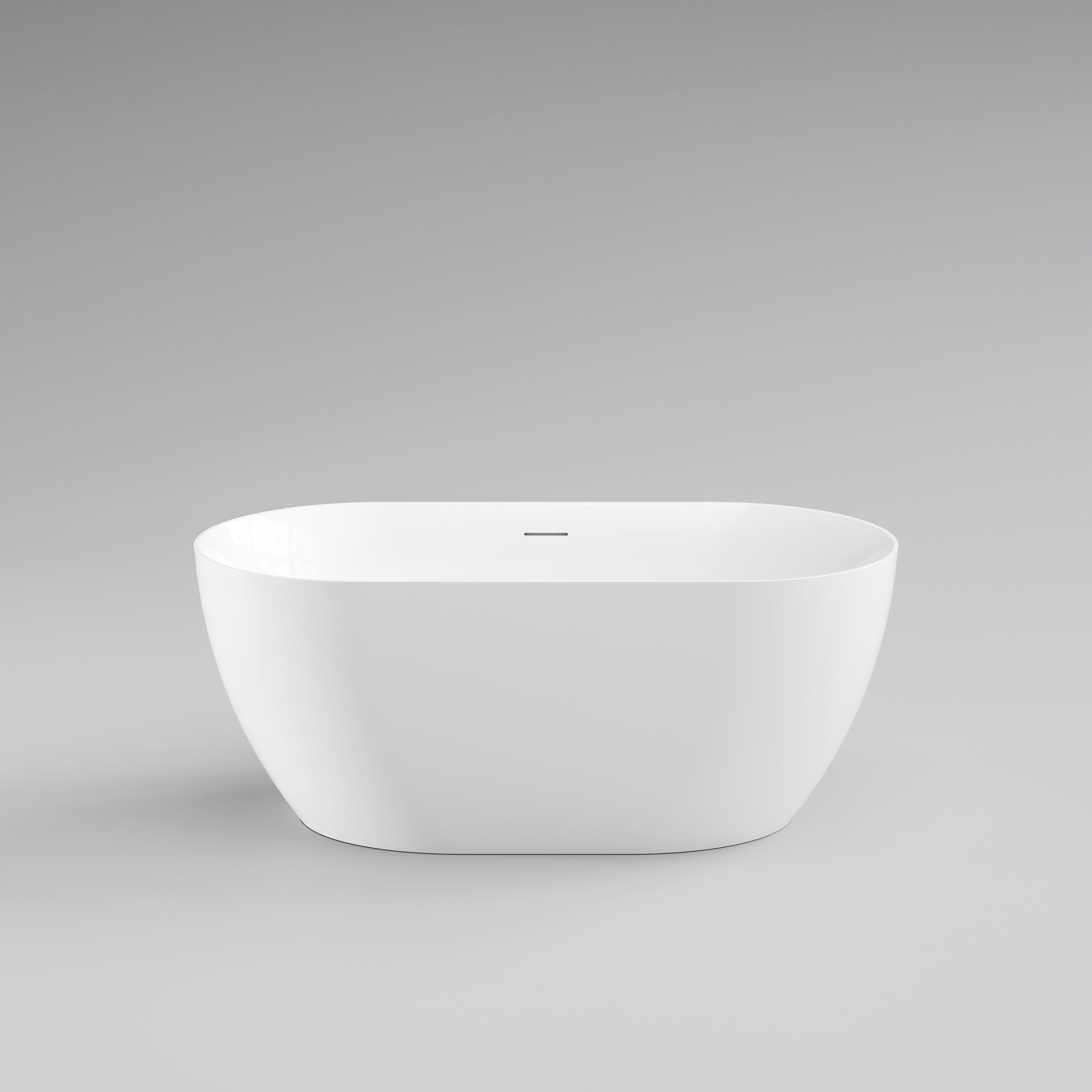 CODE-ARC-ACRYLIC-1500- FREESTANDING-BATH-GLOSS-WHITE-SIDE-VIEW