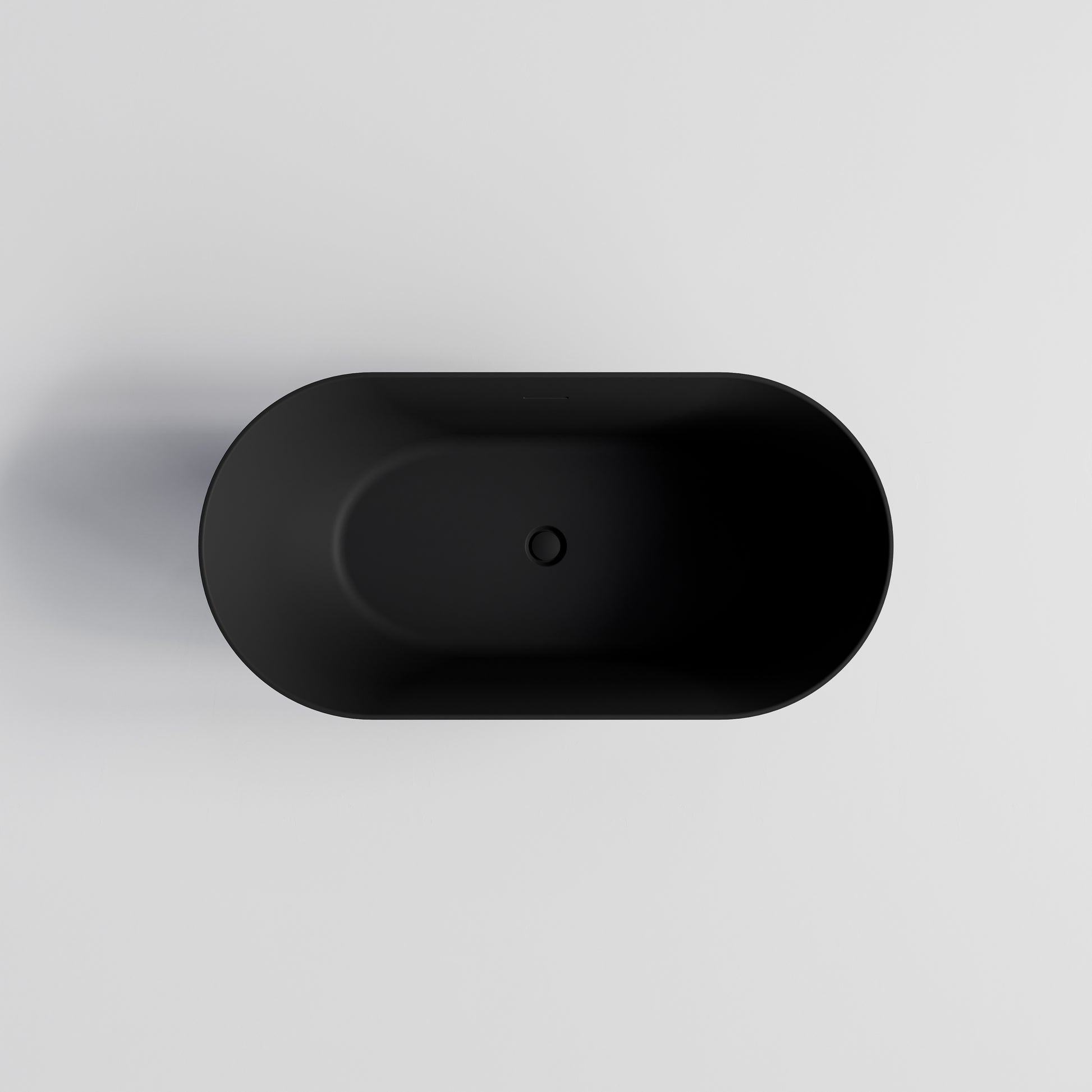 CODE-ARC-ACRYLIC-1500- FREESTANDING-BATH-MATTE-BLACK-TOP-VIEW