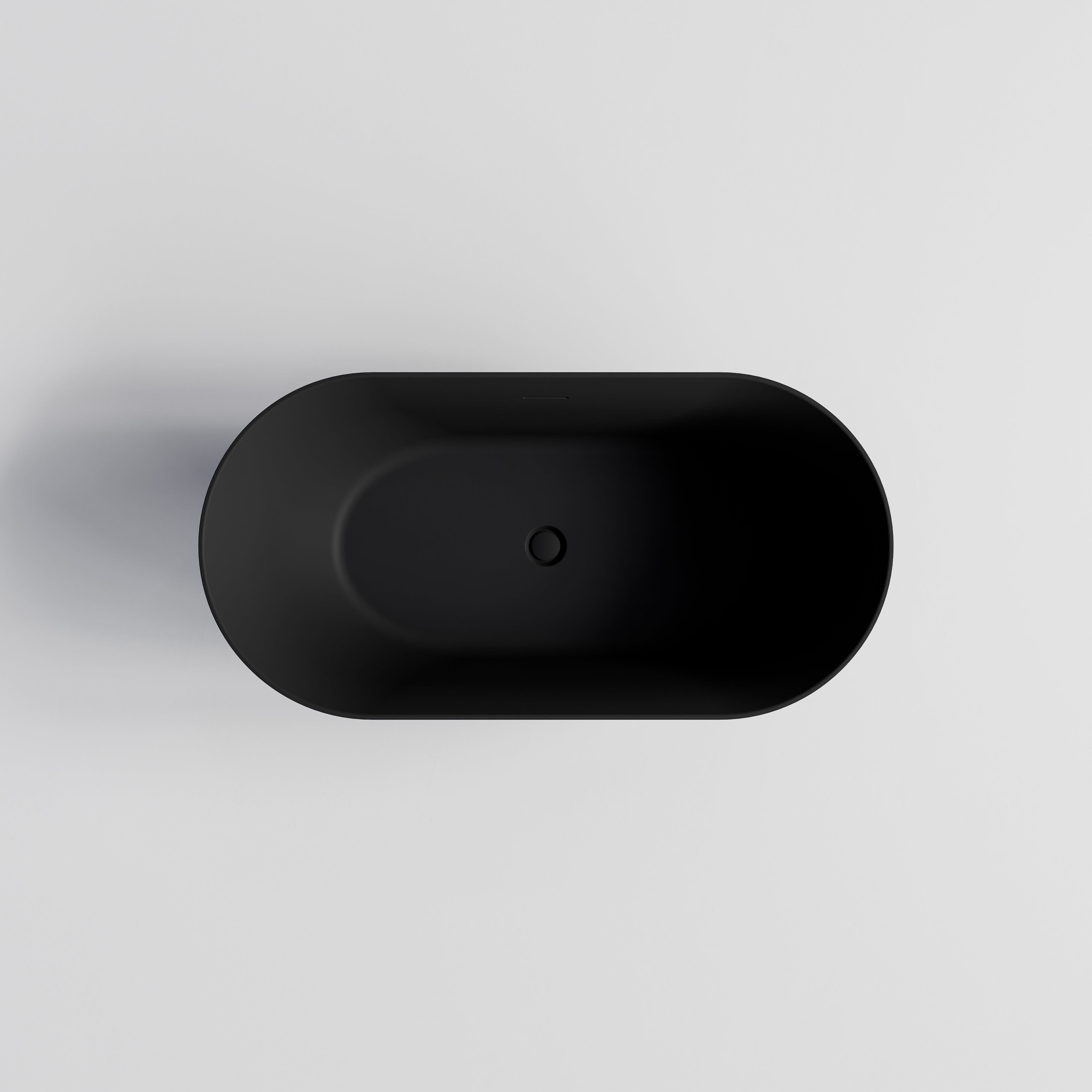 CODE-ARC-ACRYLIC-1500- FREESTANDING-BATH-MATTE-BLACK-TOP-VIEW