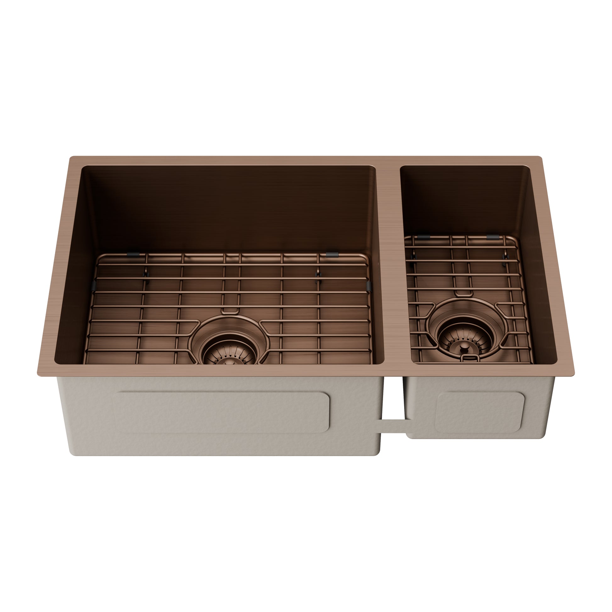 code-aspen-450-304-stainless-steel-kitchen-sink-brushed-bronze
