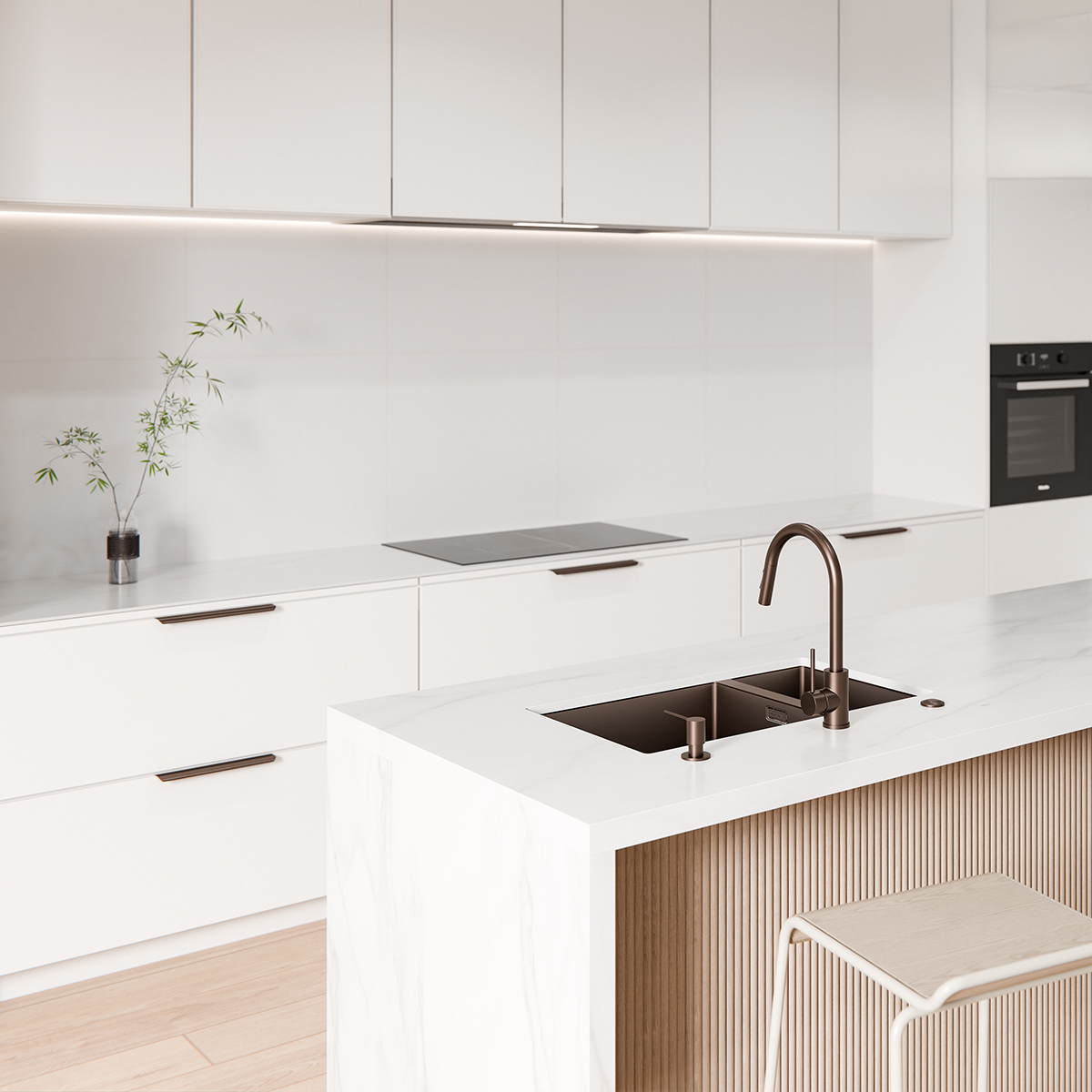 Code Aspen 650 (450+200) Double Bowl Sink