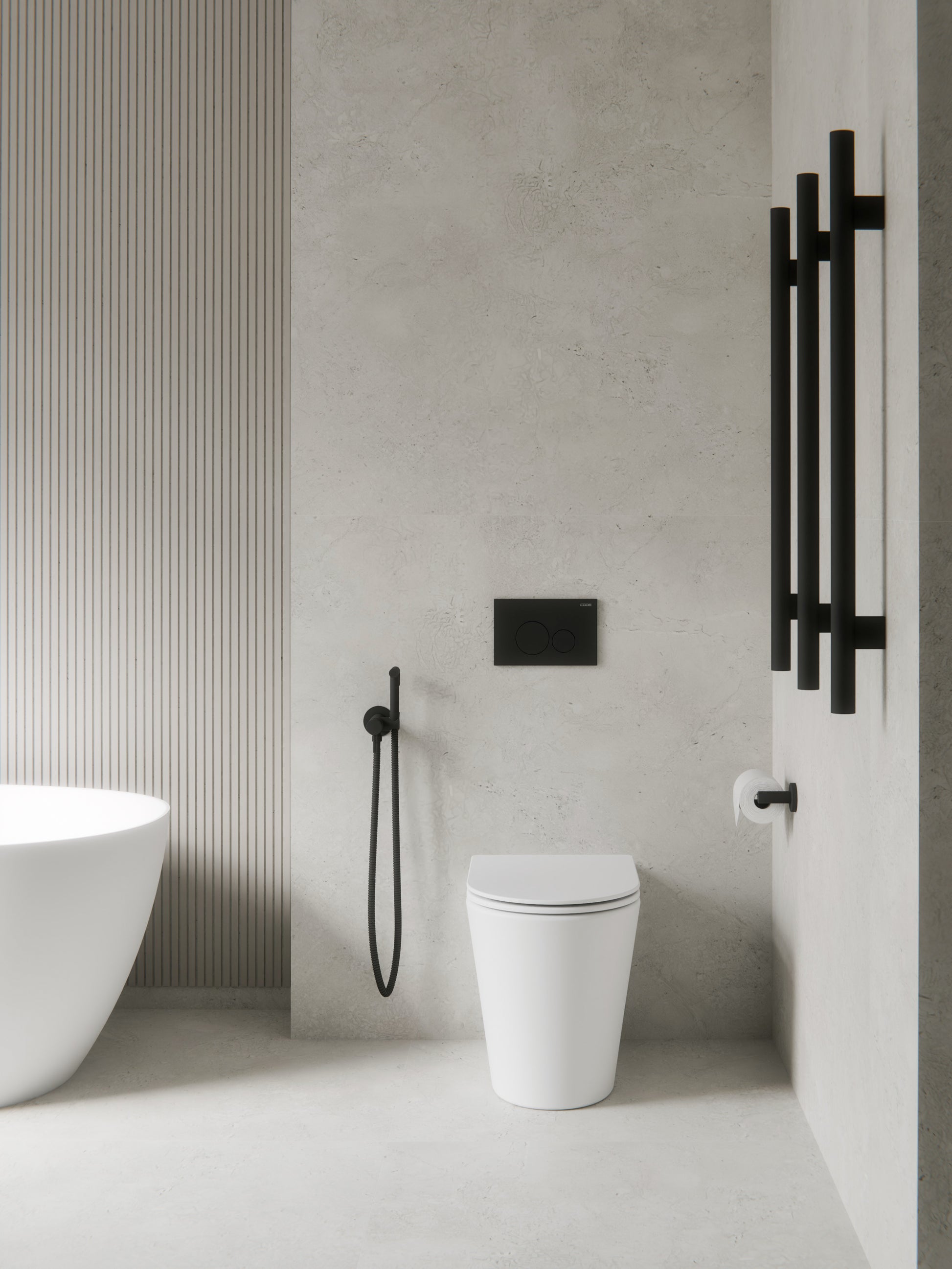modern-bathroom-with-a-floorstanding-toilet-and-bidet-and-tiled-walls