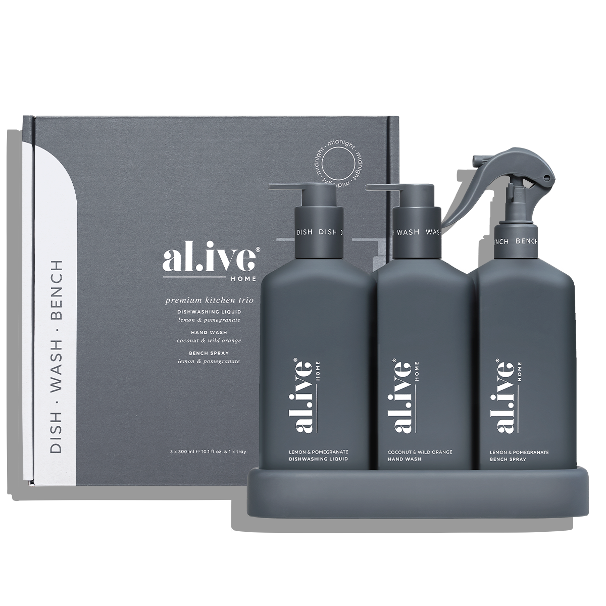 Al.ive Kitchen Trio Limited Edition - Lemon & Pomegranate + Coconut & Wild Orange