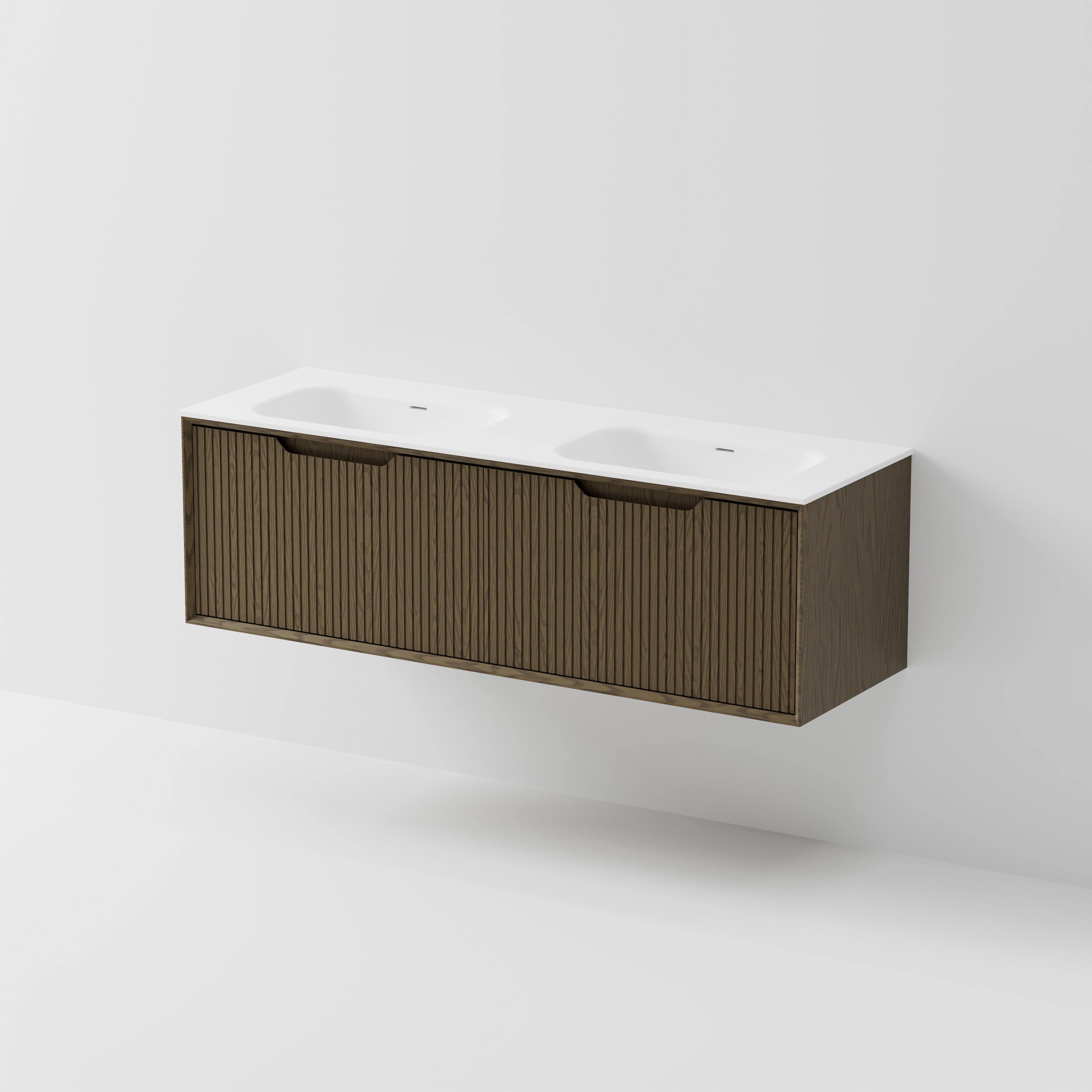 Code Aria 1500 Wall Hung Vanity | Double Inset Basin