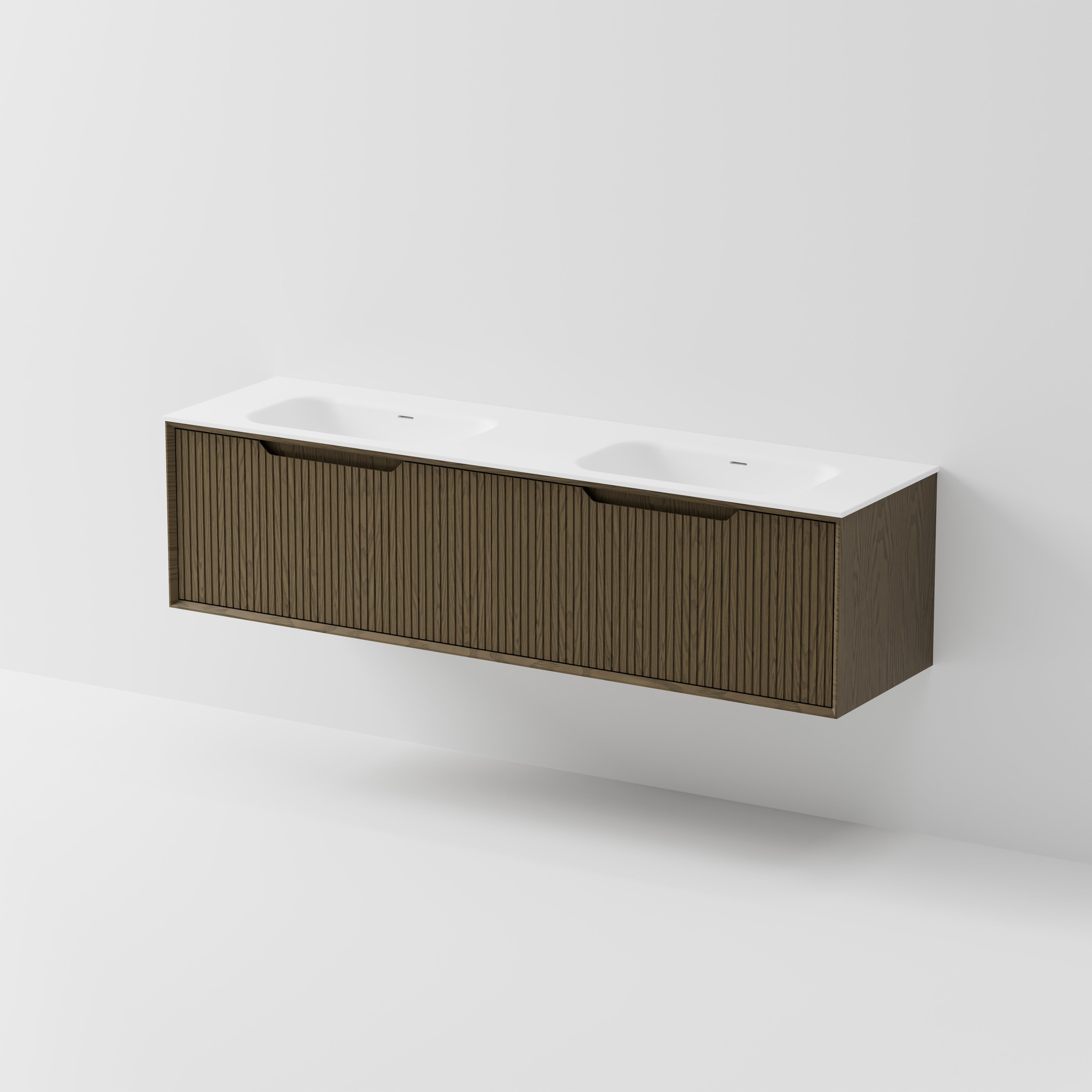 Code Aria 1800 Wall Hung Vanity | Double Inset Basin