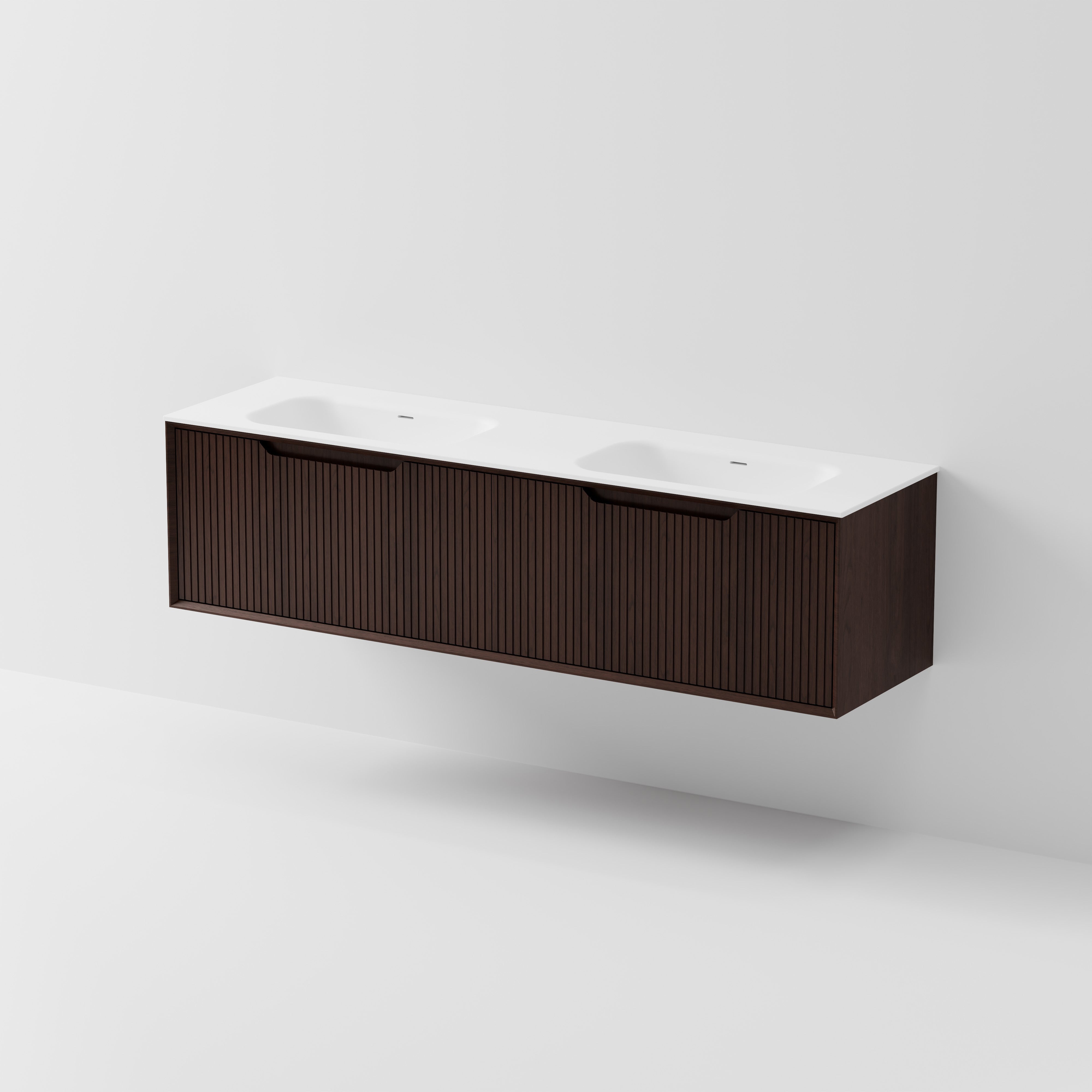 Code Aria 1800 Wall Hung Vanity | Double Inset Basin