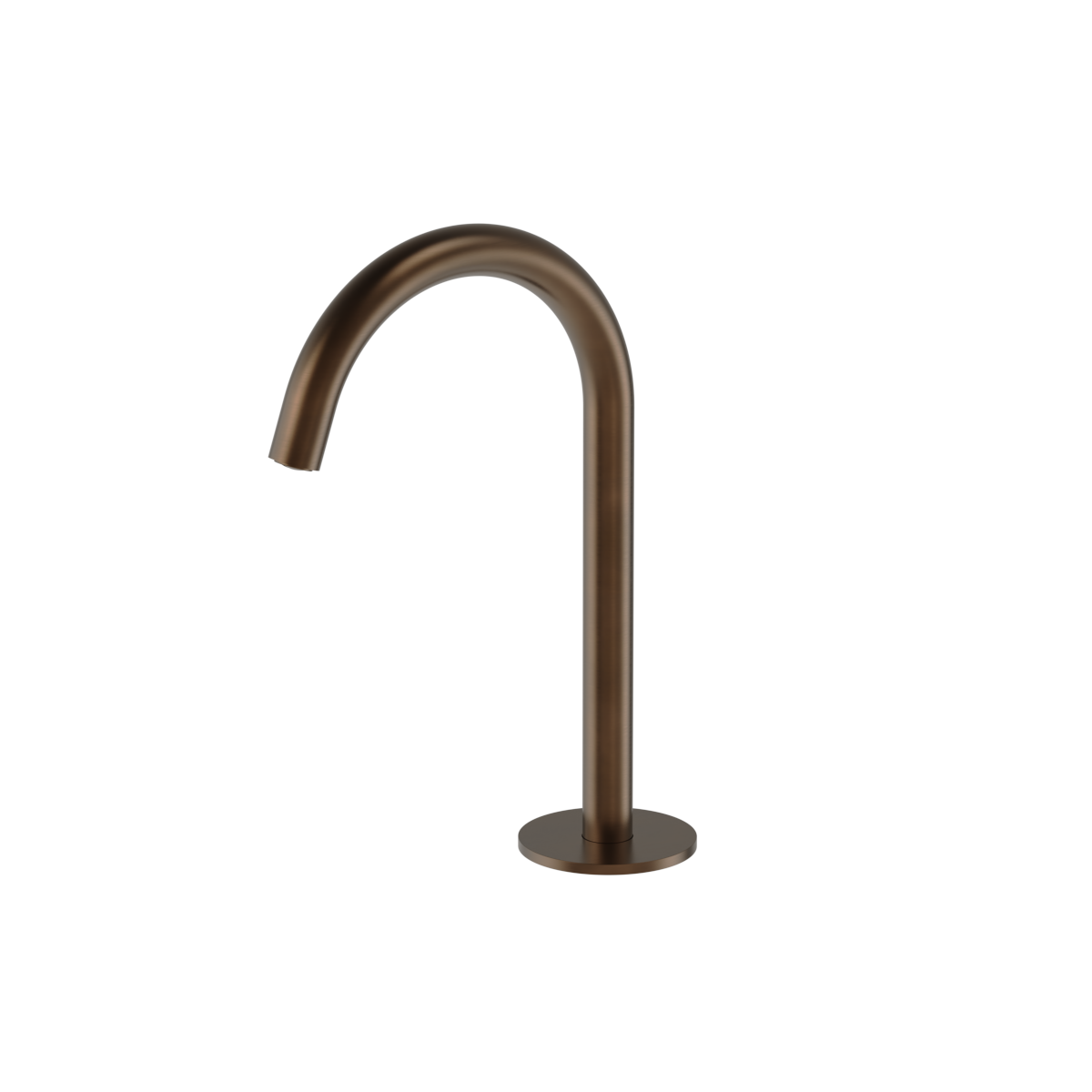 Plumbline Buddy Round Deck Mount Small Spout - Aged Brass Organic