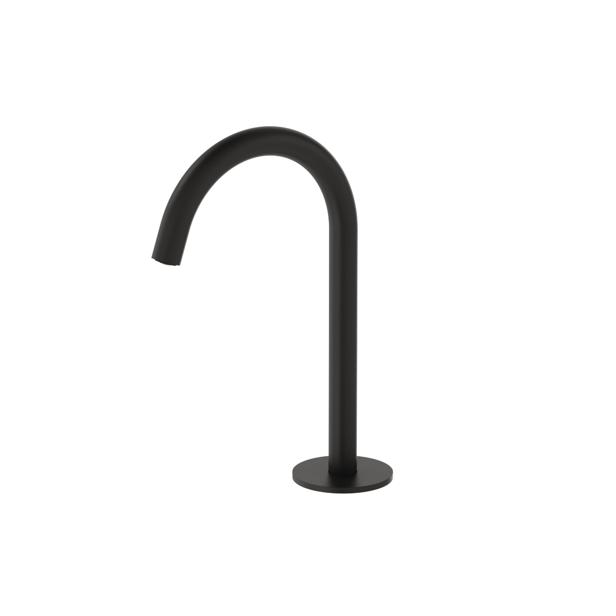 Plumbline Buddy Round Deck Mount Small Spout - Matt Black