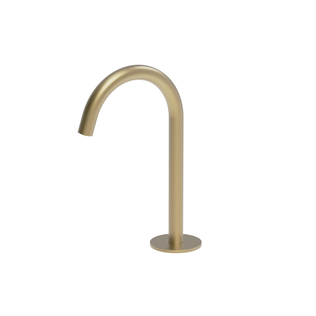 Plumbline Buddy Round Deck Mount Small Spout - Matt Champagne PVD