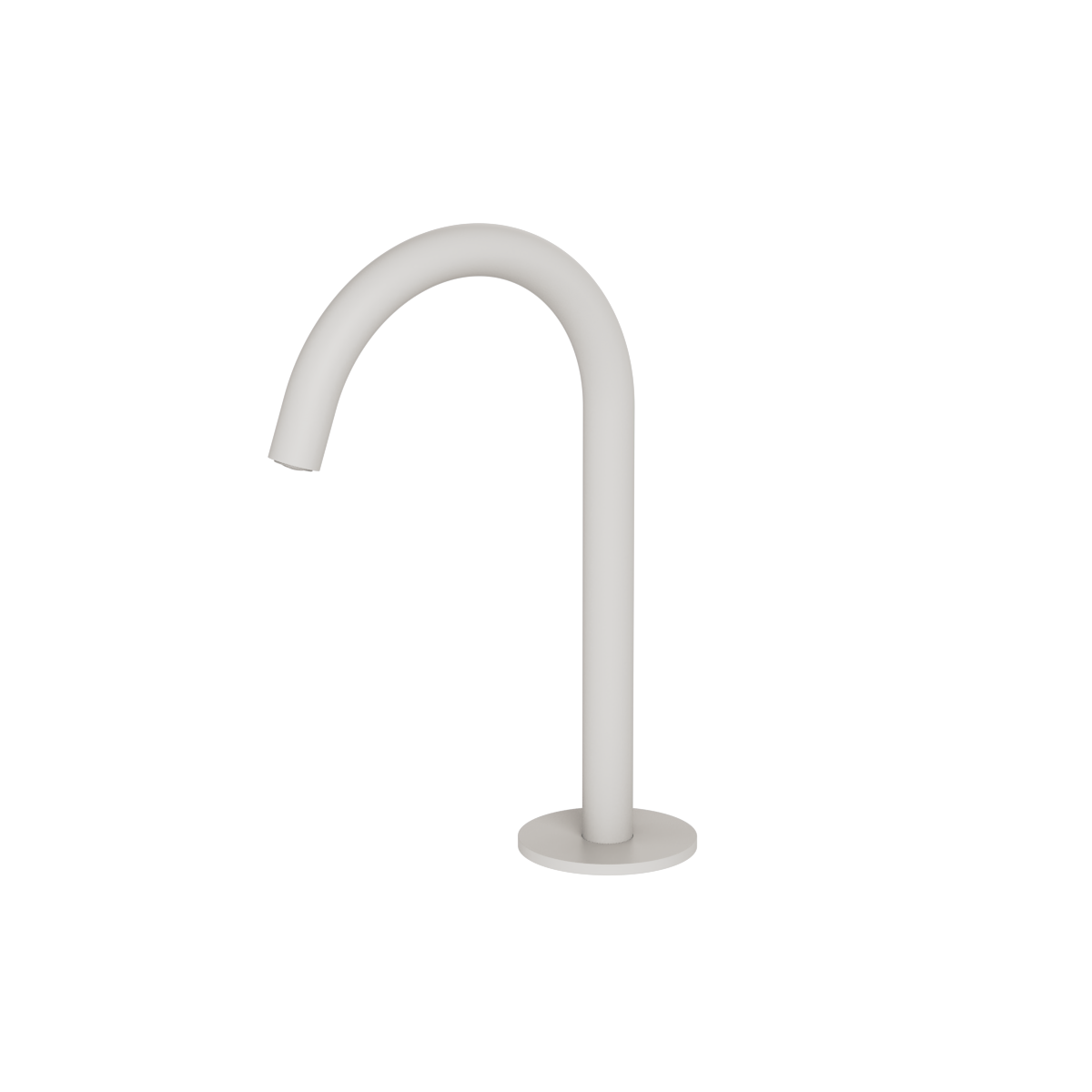 Plumbline Buddy Round Deck Mount Small Spout - Matt White