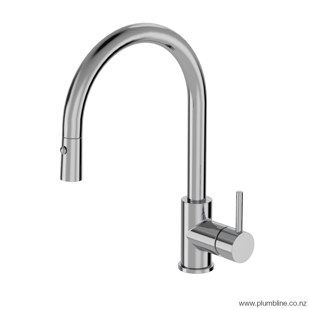 Plumbline Buddy Kitchen Mixer Round Spout With Pull Out Spray