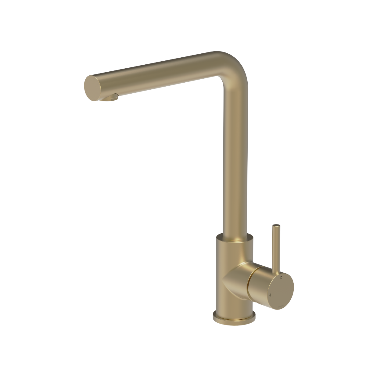 Plumbline Buddy Kitchen Mixer Straight Spout - Matt Champagne PVD