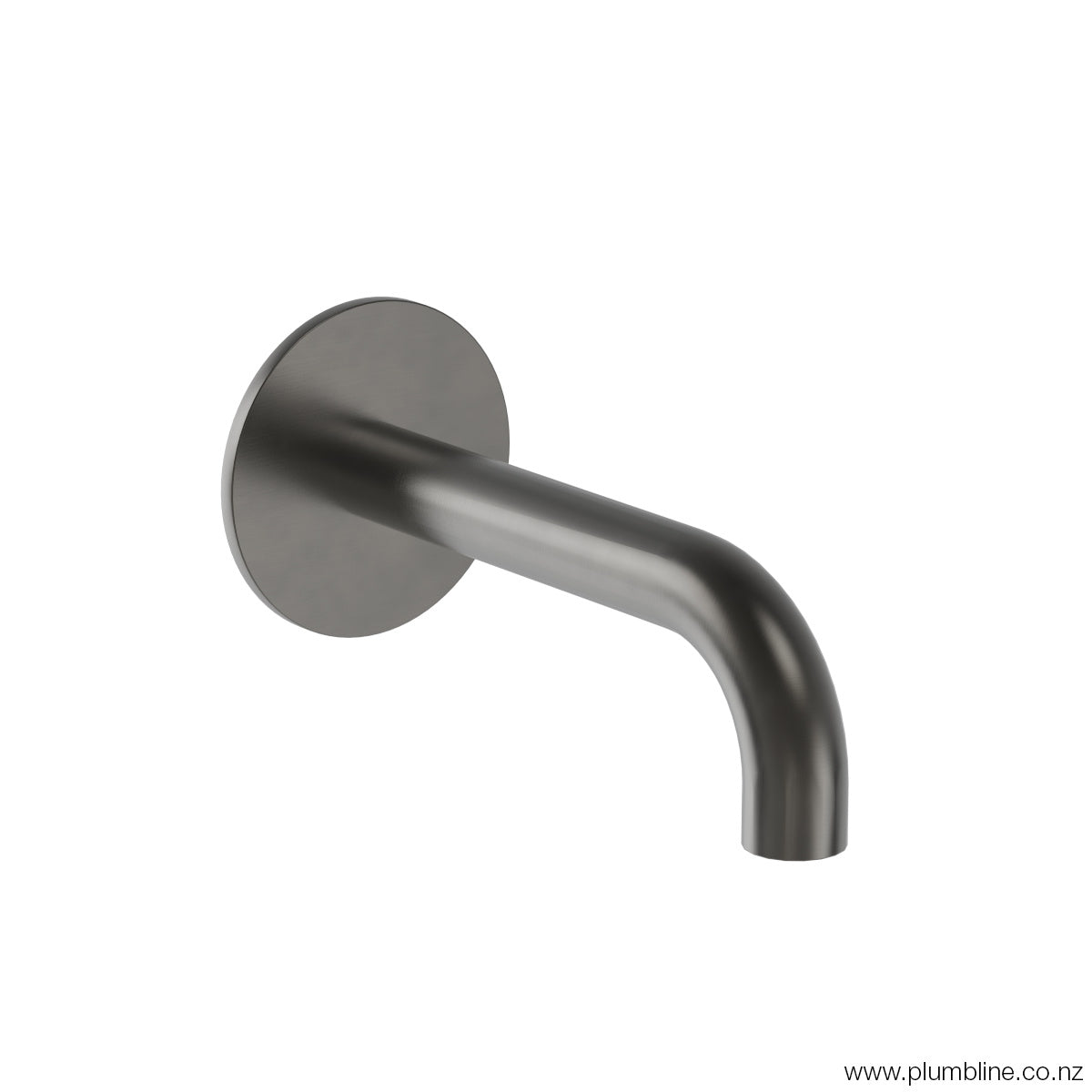 Plumbline Buddy Wall Mount Bath Spout 120mm - Aged Iron / Gunmetal