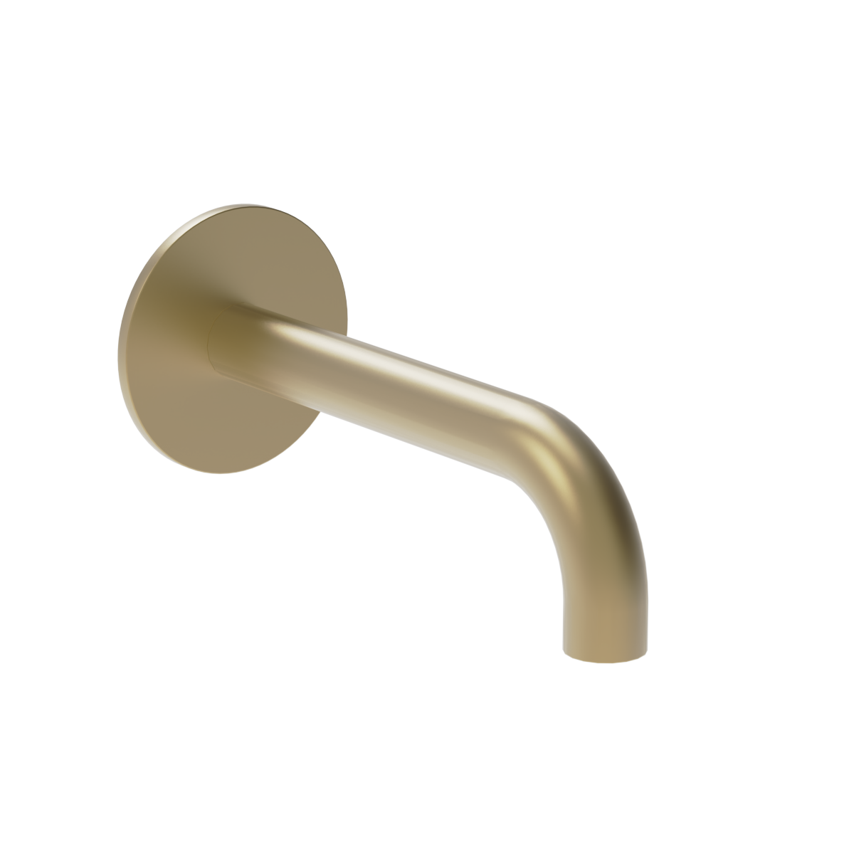 Plumbline Buddy Wall Mount Bath Spout 150mm - Matt Champagne PVD