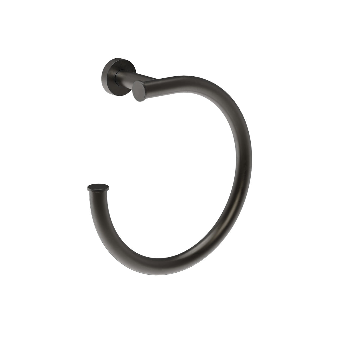 Plumbline Buddy Towel Ring - Matt Gunmetal PVD