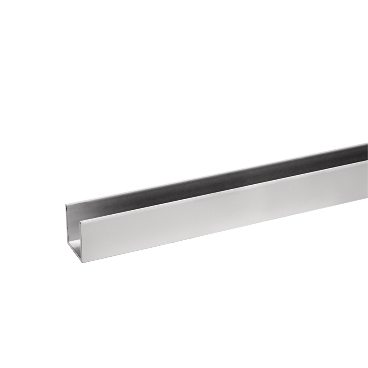Plumbline Buddy 18 x 18mm Shower Glass Channel - Matt White