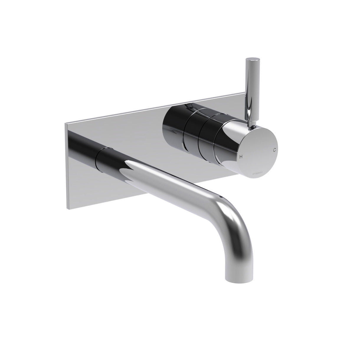 Plumbline Buddy Pro Wall Mount Mixer With Backplate