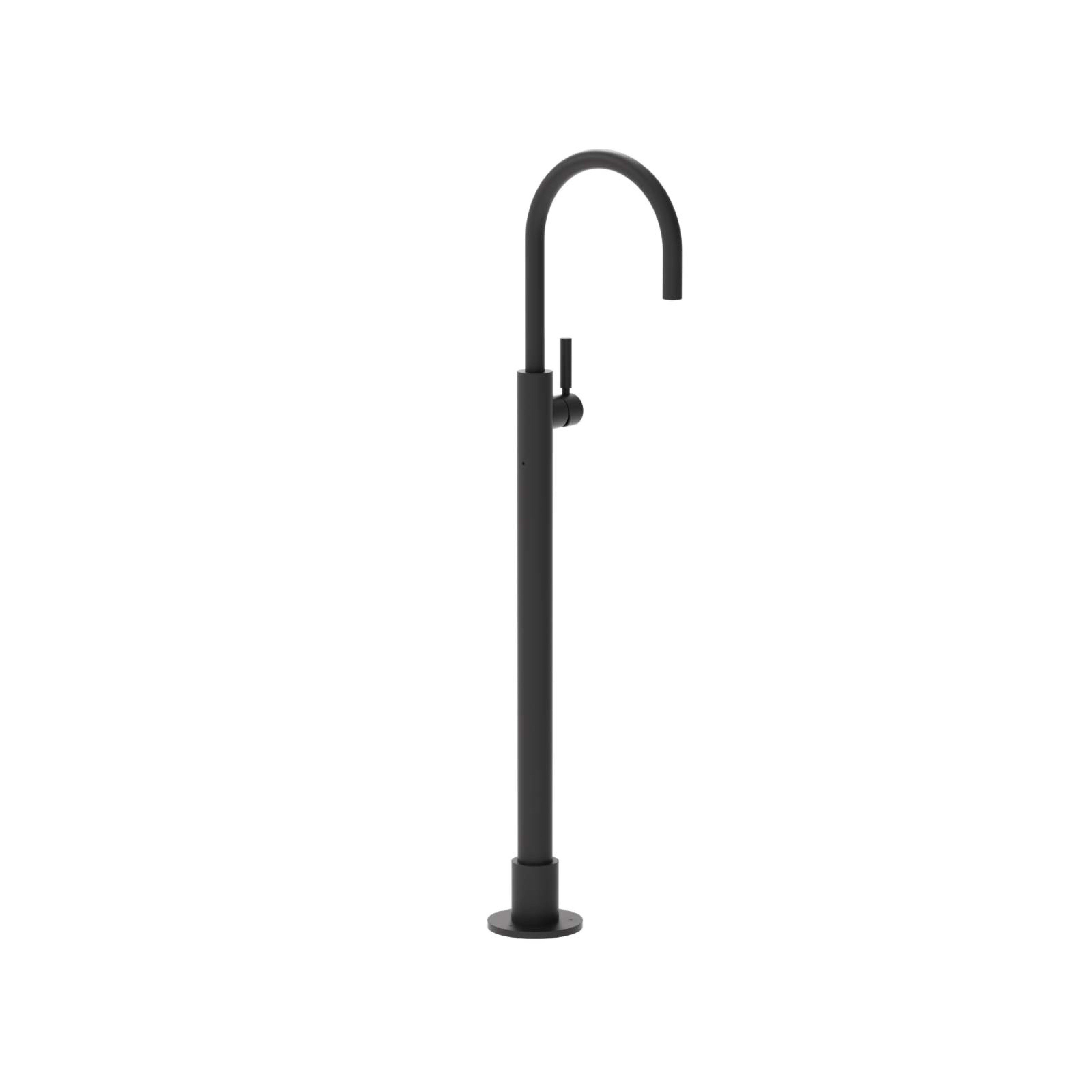 Plumbline Buddy Pro Round Floor Mount Bath Filler No Handshower