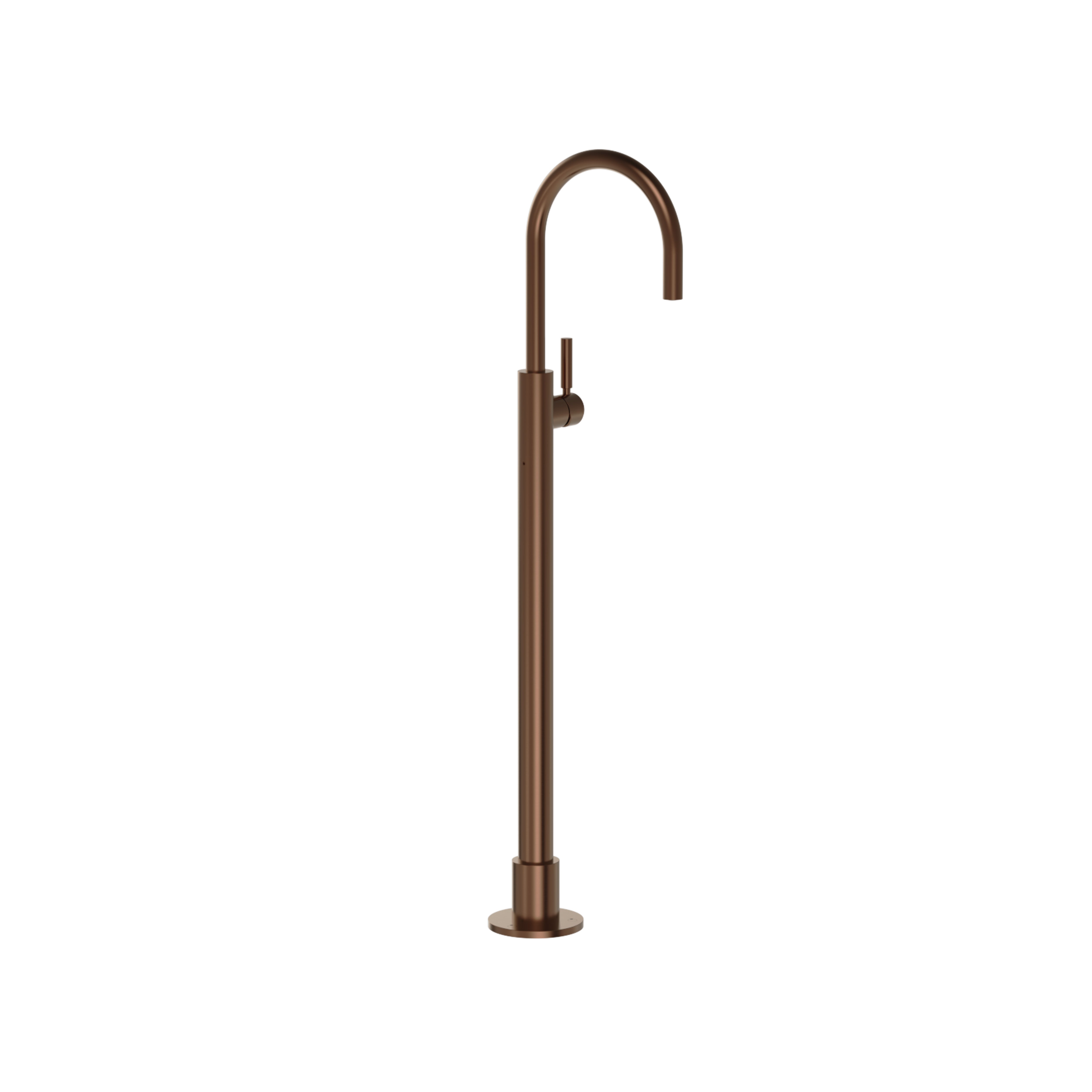 Plumbline Buddy Pro Round Floor Mount Bath Filler No Handshower