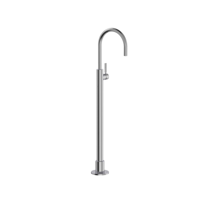 Plumbline Buddy Pro Round Floor Mount Bath Filler No Handshower