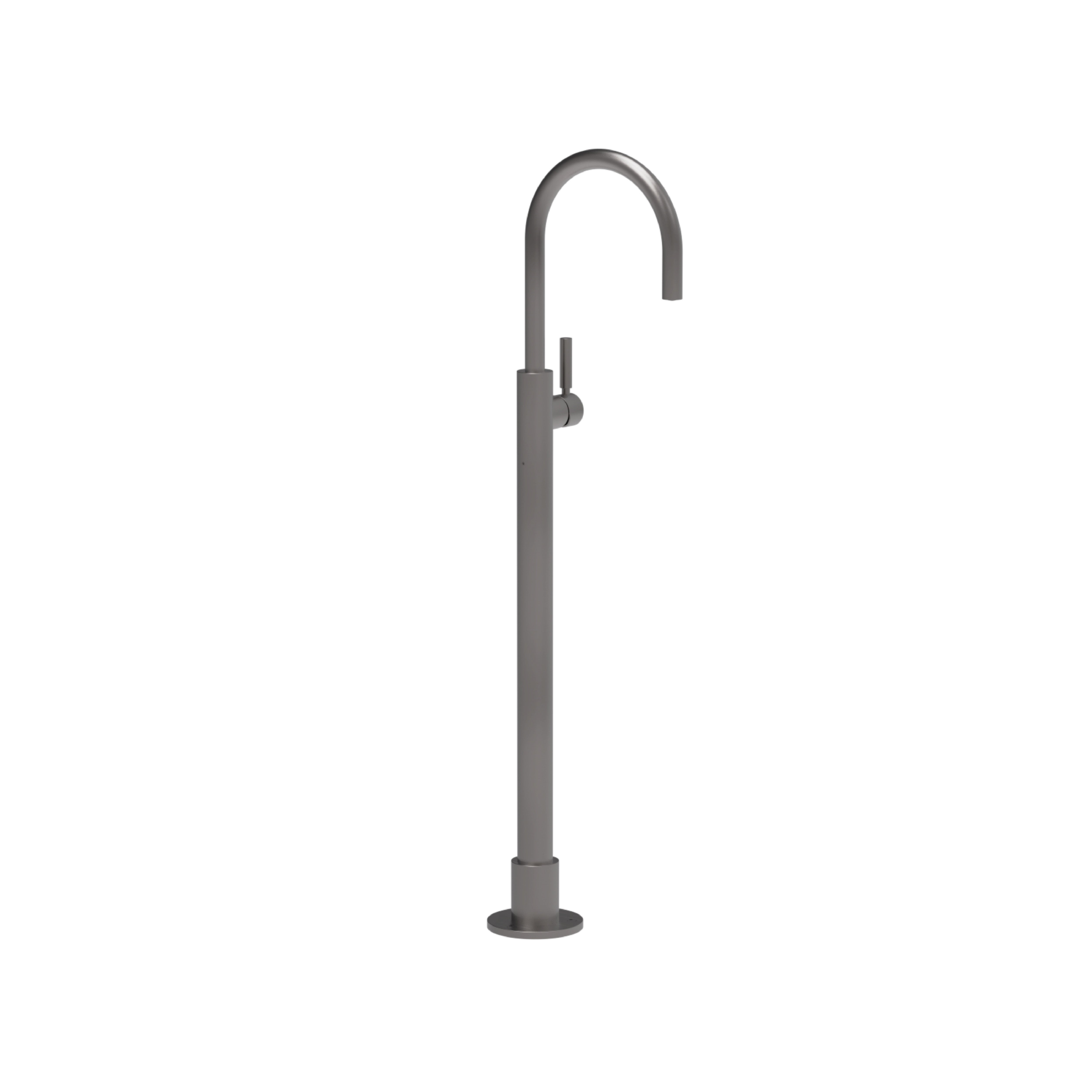 Plumbline Buddy Pro Round Floor Mount Bath Filler No Handshower