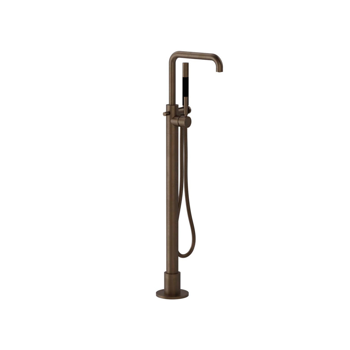 Plumbline Buddy Pro Square Floor Mount Bath Filler With Handshower