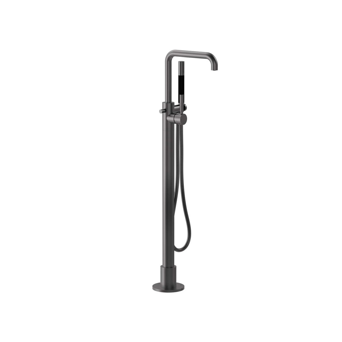 Plumbline Buddy Pro Square Floor Mount Bath Filler With Handshower