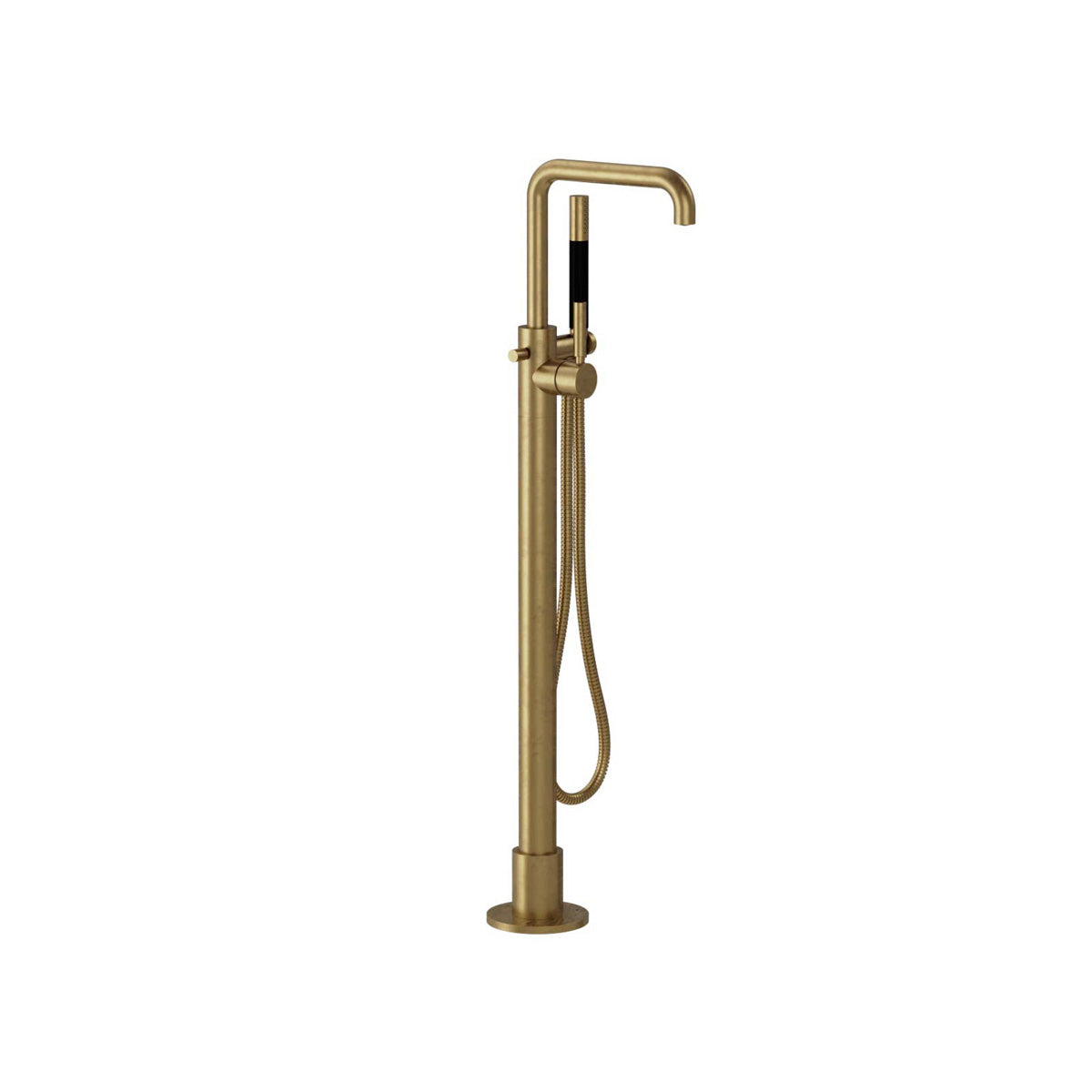 Plumbline Buddy Pro Square Floor Mount Bath Filler With Handshower